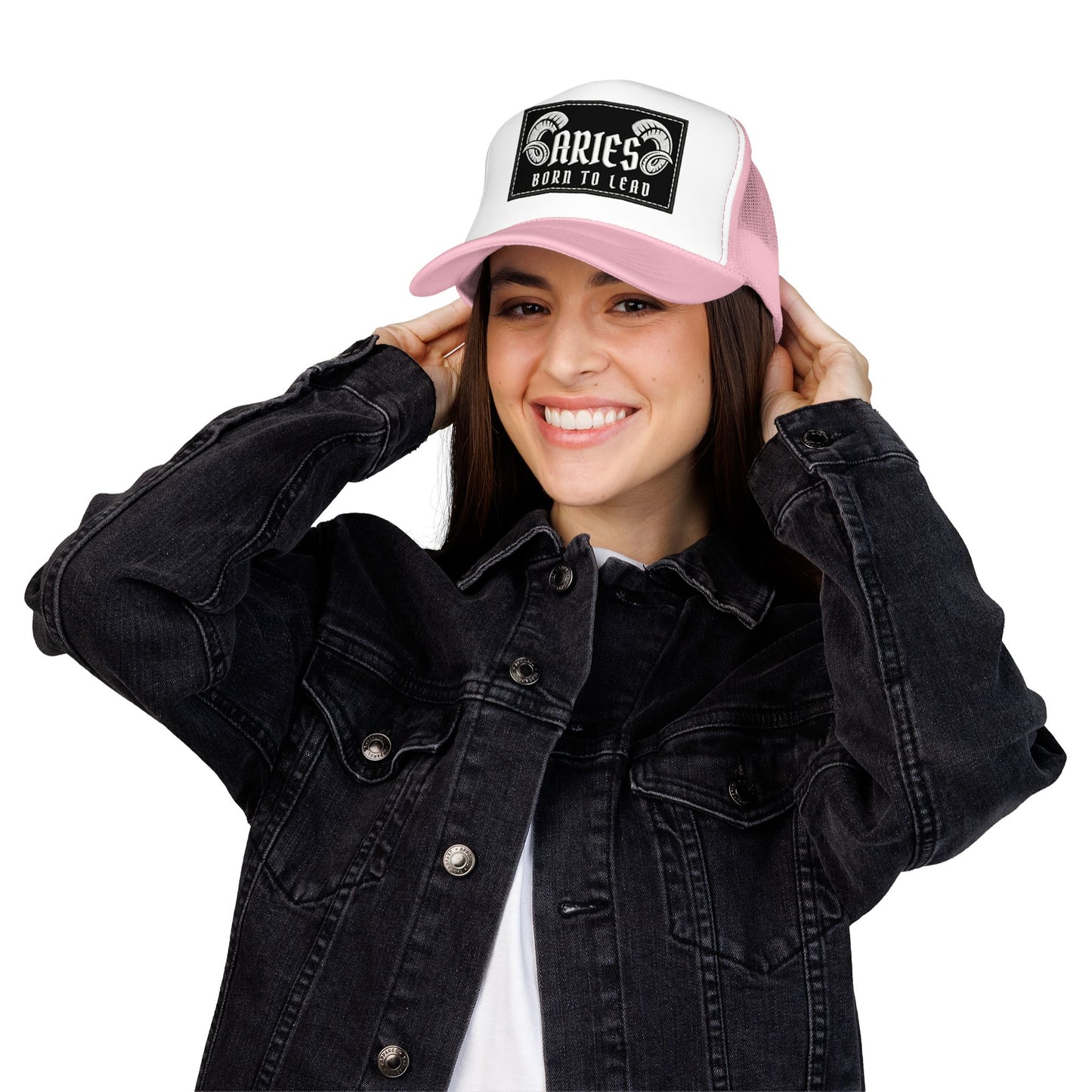 Trucker Hat - Aries 'Born to Lead' Zodiac Cap