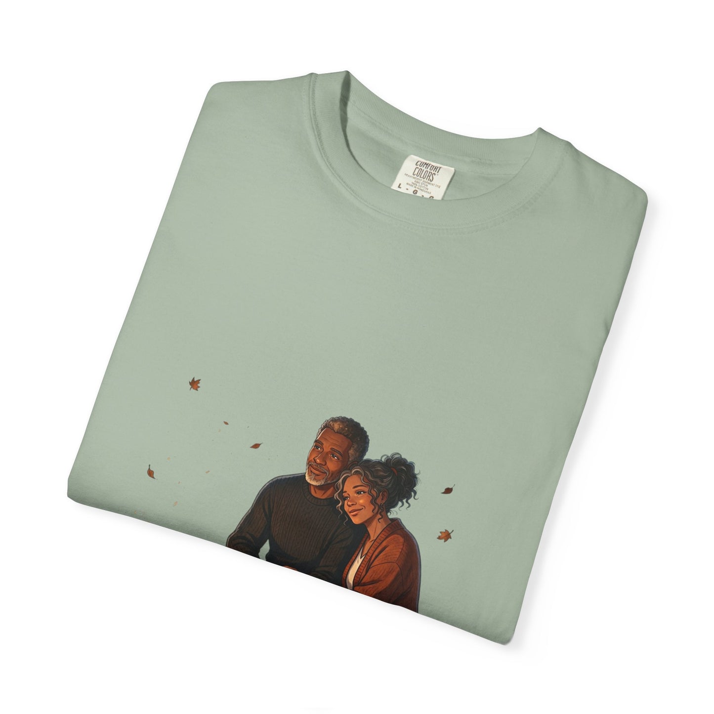 Midnight Firelight T-Shirt — Cozy Couple Campfire Graphic Tee