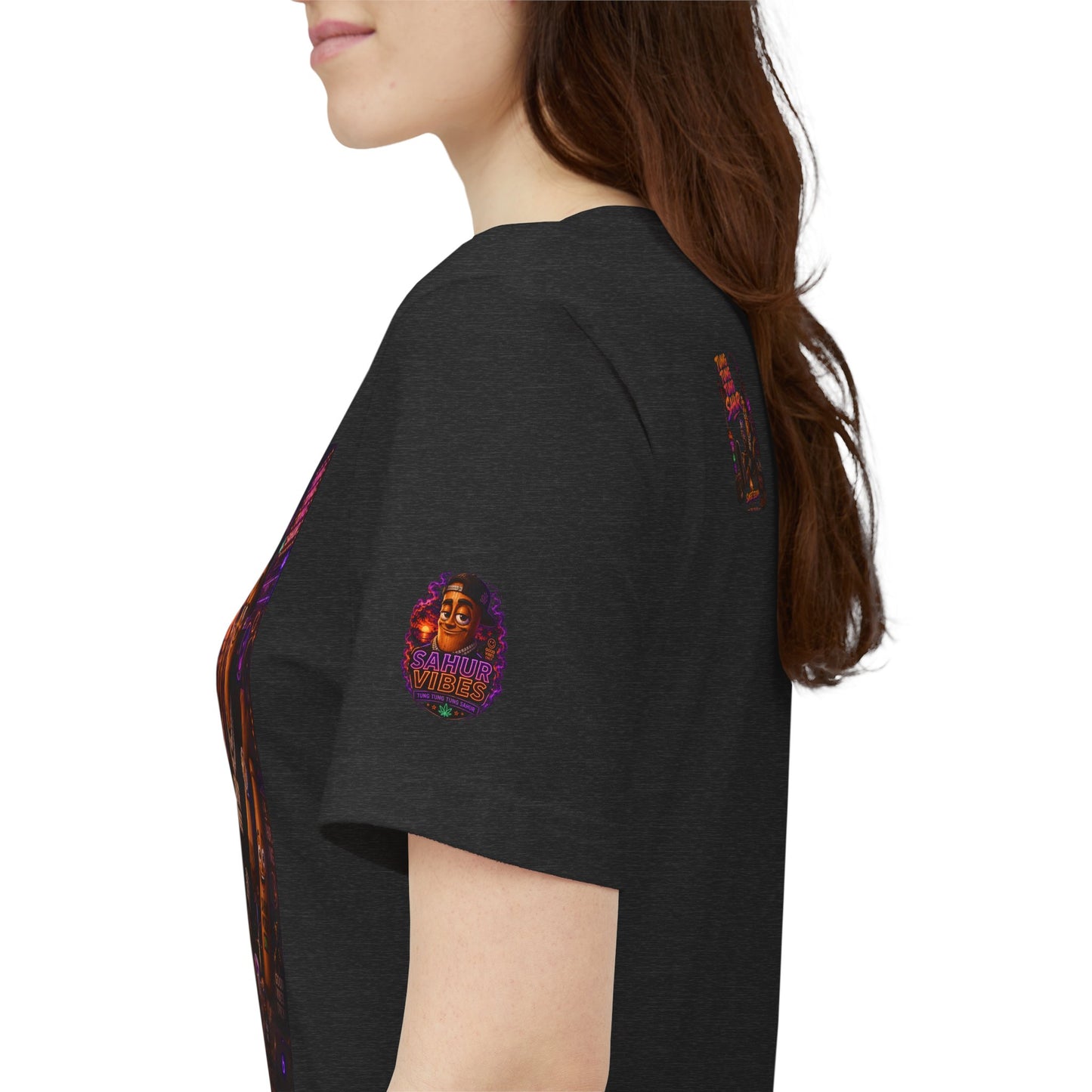 Tung Tung Tung Sahur Laid-Back Nightlife Graphic Tee — "Things Take Time" Urban Cartoon Design