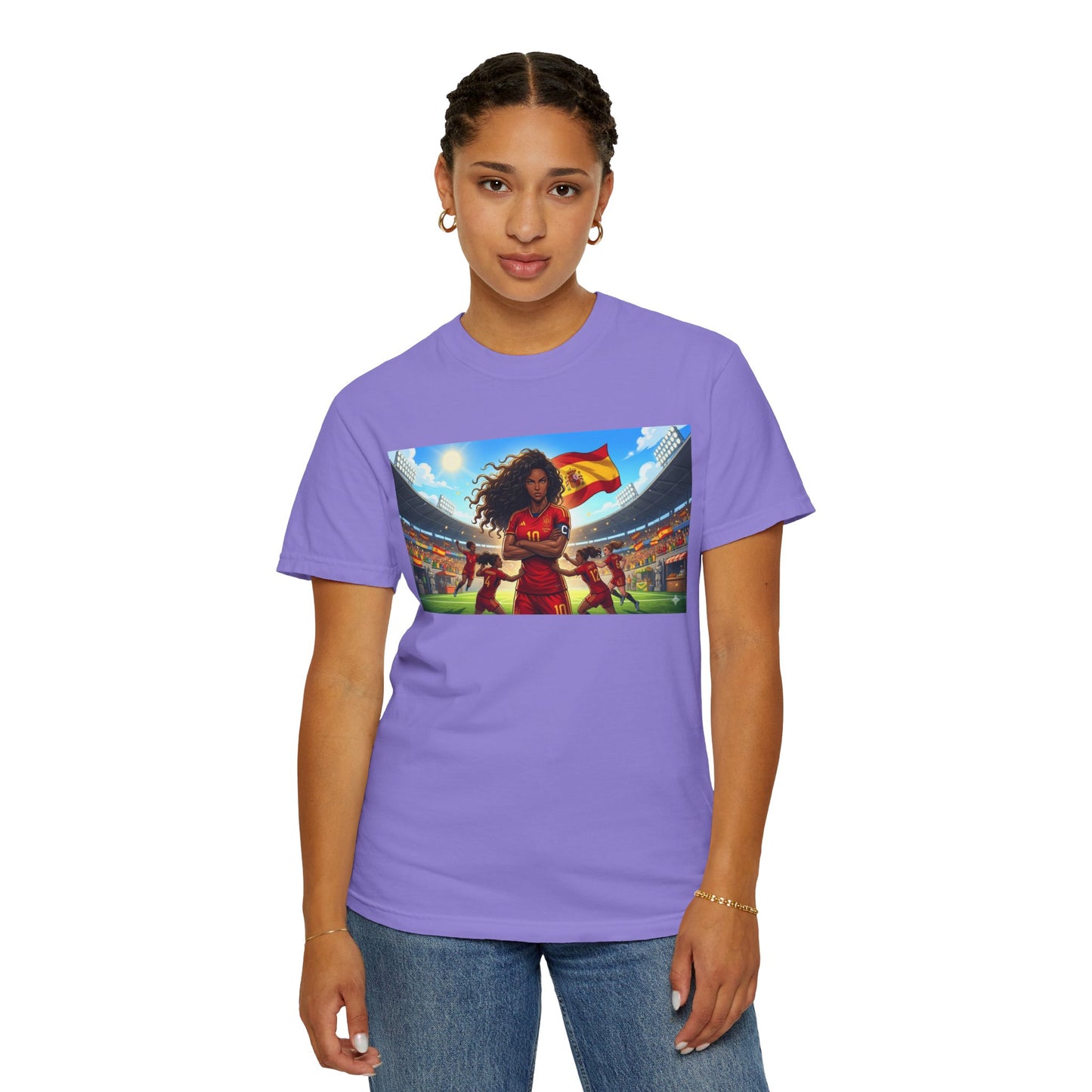 Spain – Female Soccer Champion - Stadium Graphic T-Shirt