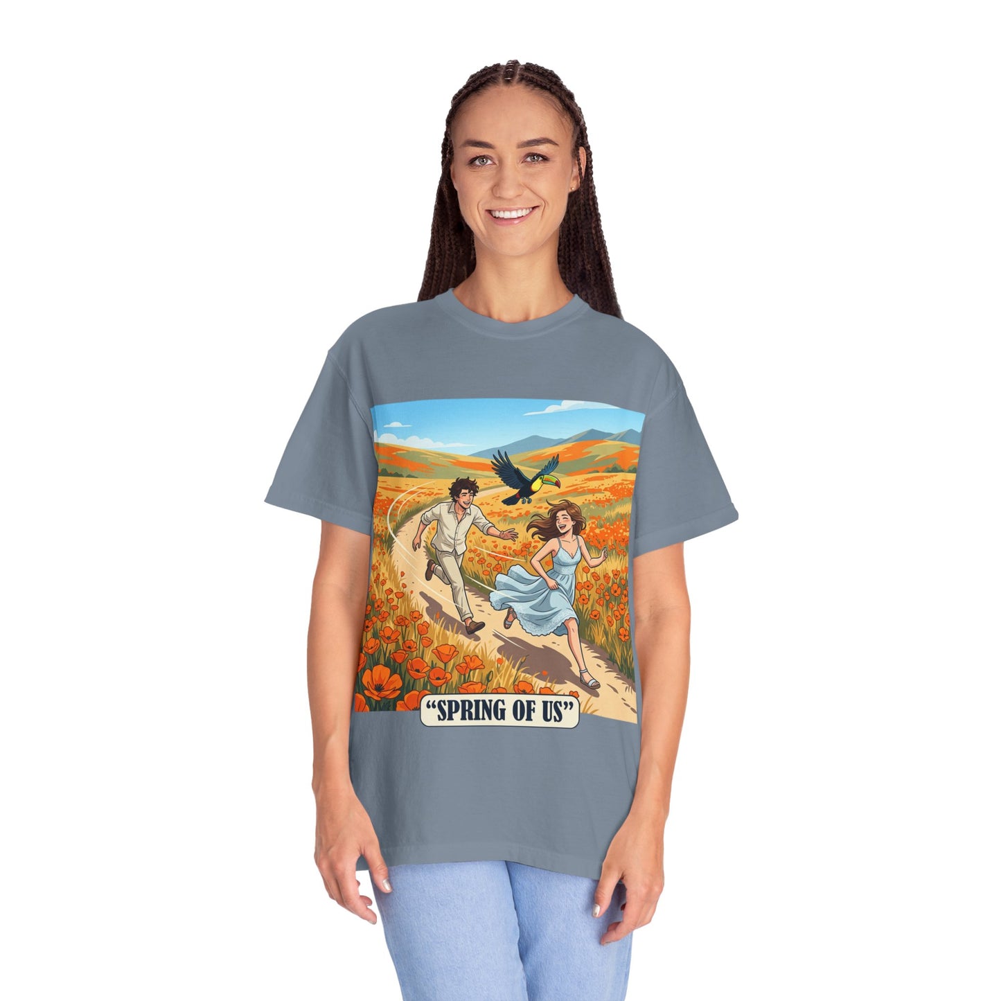 Spring of Us T-Shirt — Romantic Field Illustration Tee