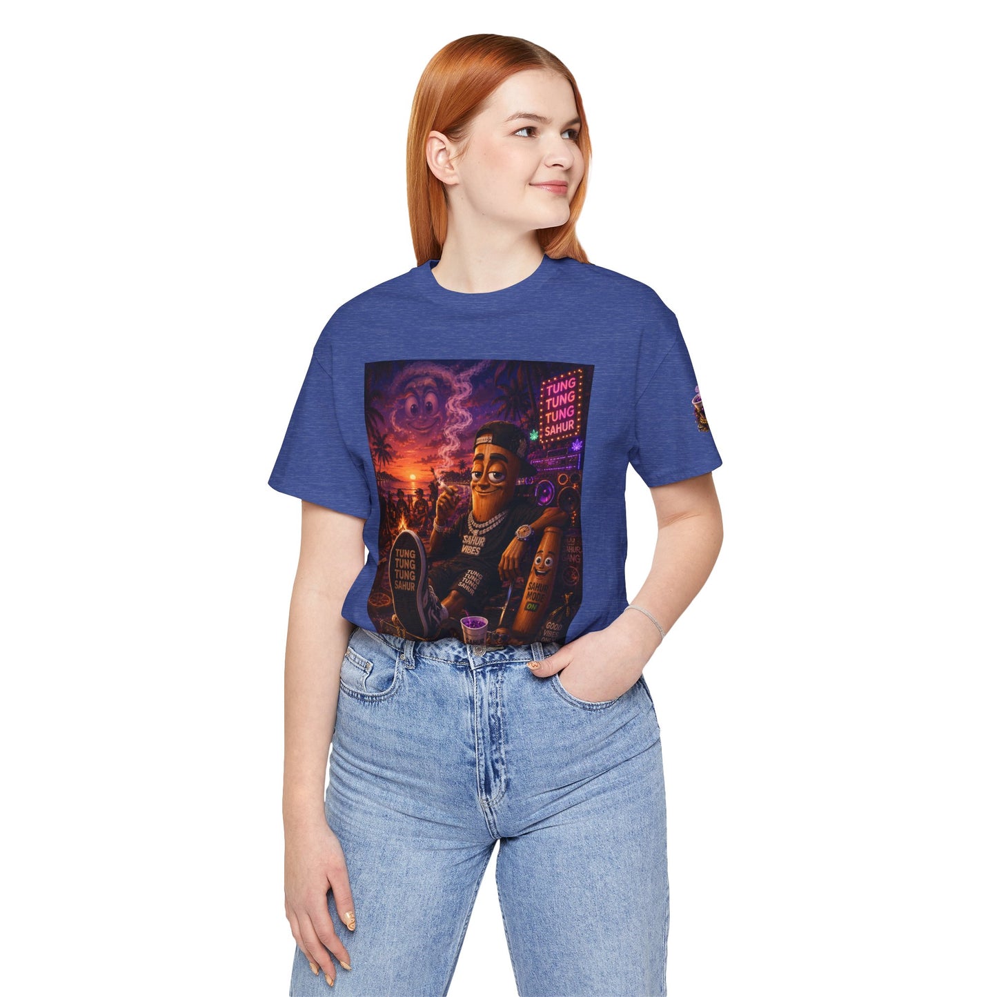 Tung Tung Tung Sahur T-Shirt — "Summertime Vibes" Retro Beach Party Graphic Tee