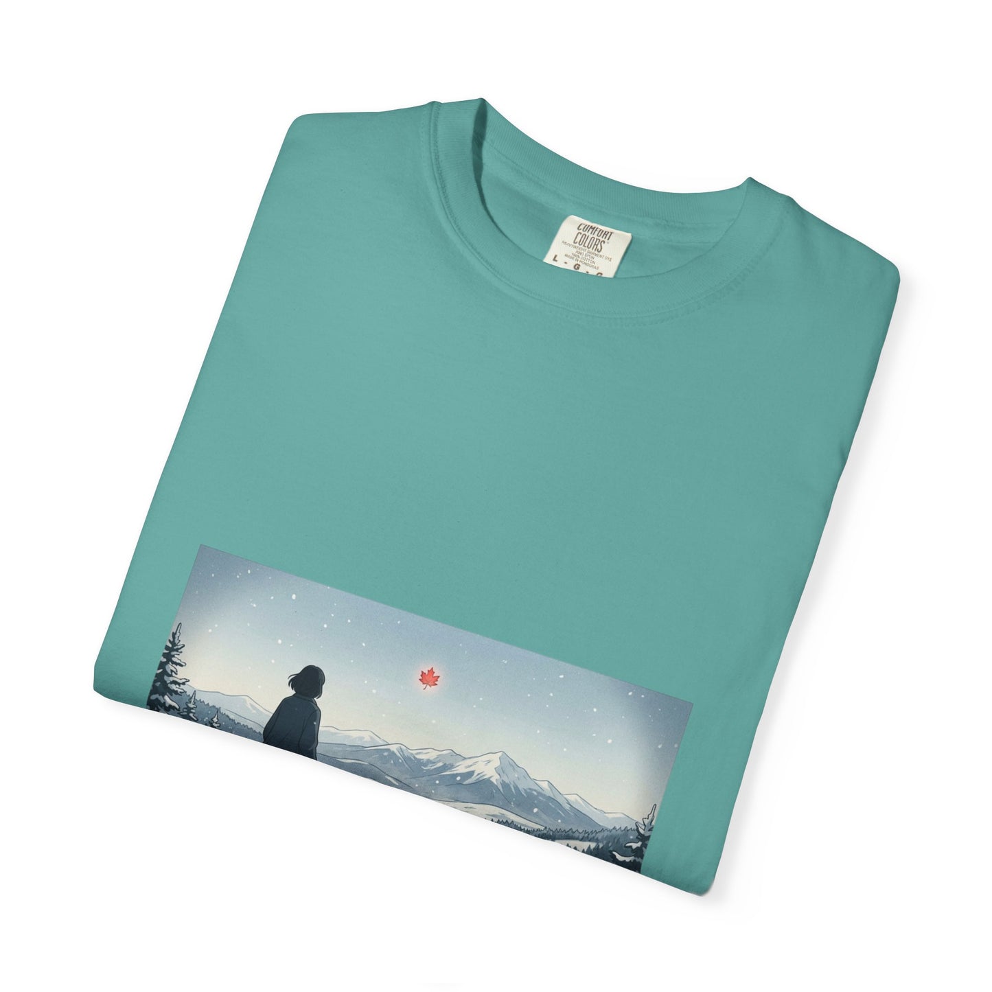 T-Shirt — Wanderer in Snowy Mountains Graphic Tee