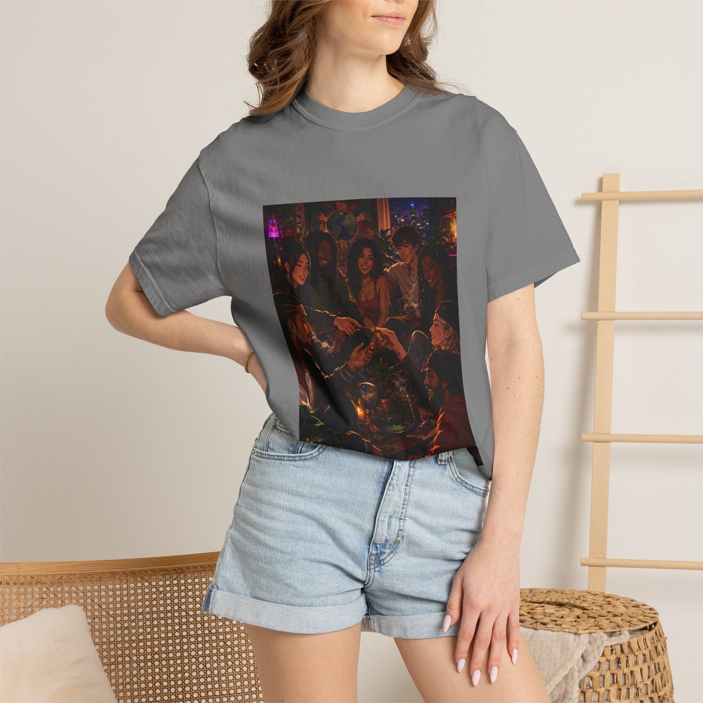 OUR MEMORIES - Vintage Night Party Scene T-Shirt