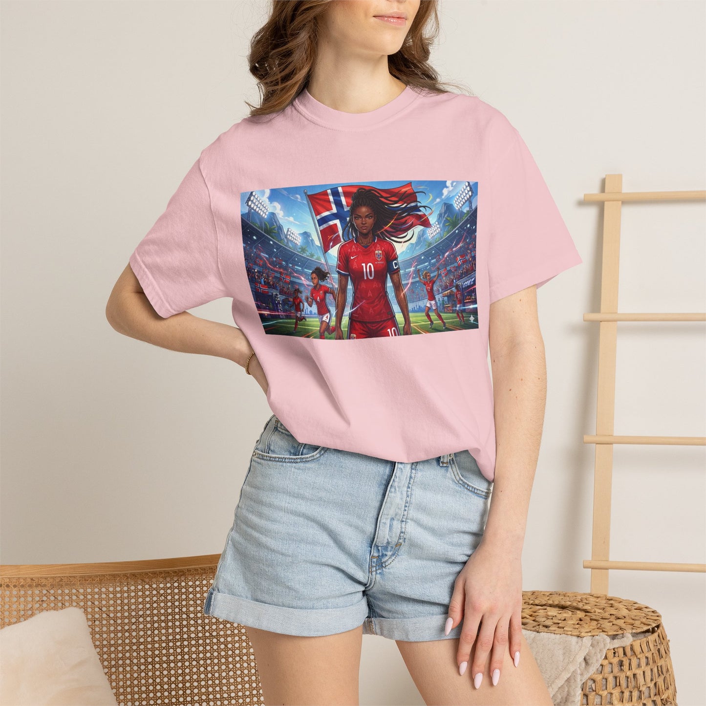 COMMANDER Norway – Female Unisex Garment-Dyed T-shirt