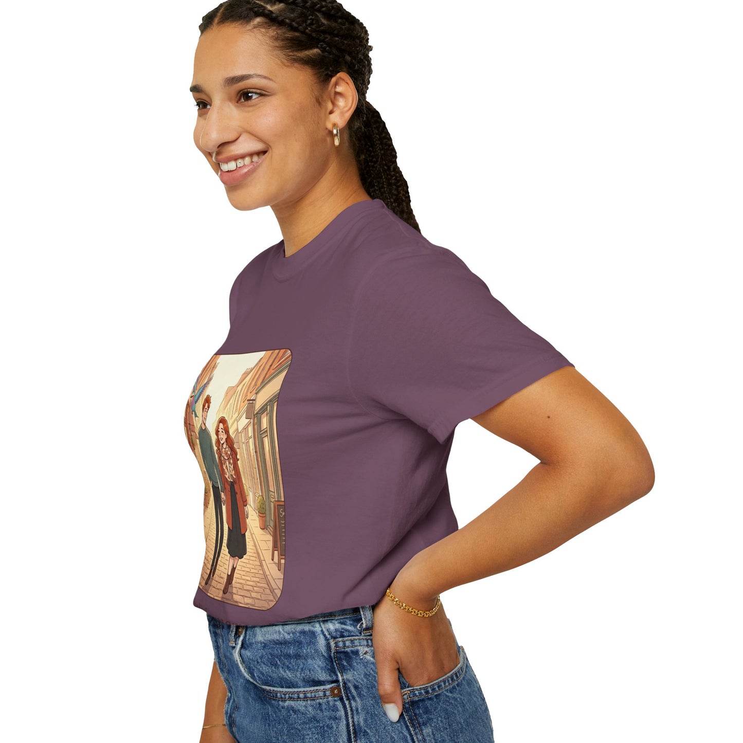 Romantic Stroll T-Shirt — “It’s the little moments” Couple Illustration Tee