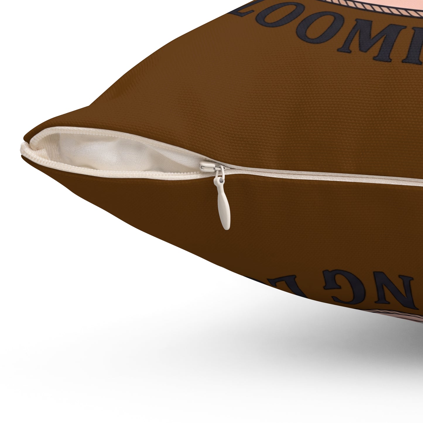 Blooming Love Throw Pillow — Romantic Cherry Blossom Picnic Decorative Pillow