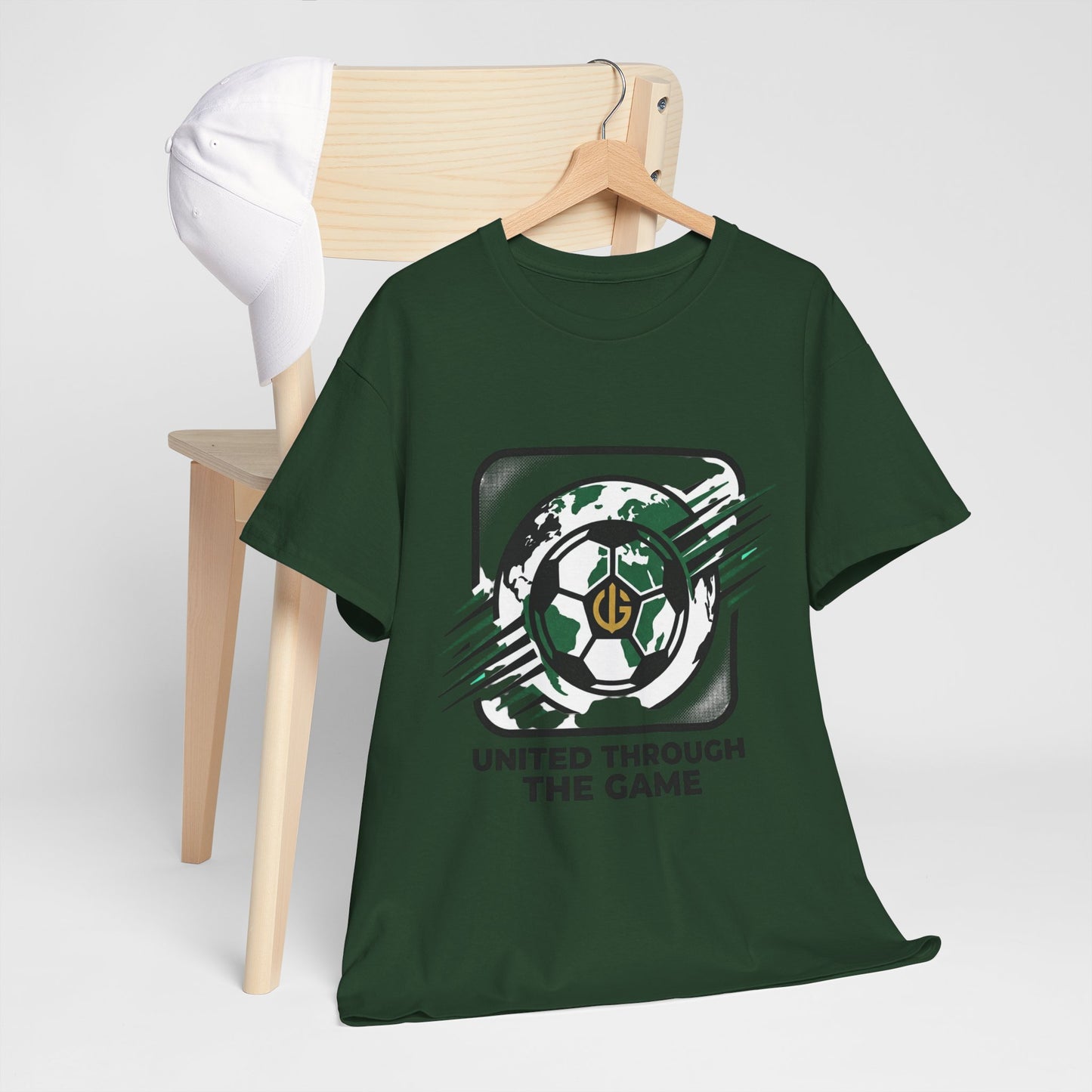 Soccer T-Shirt — "United Through the Game" Graphic Tee
