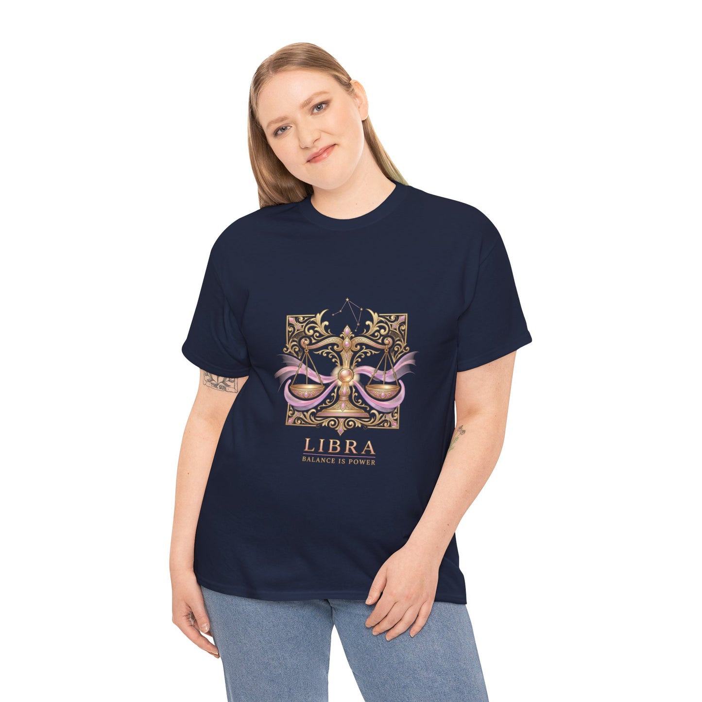Libra Scales T‑Shirt — Zodiac Balance Is Power Tee