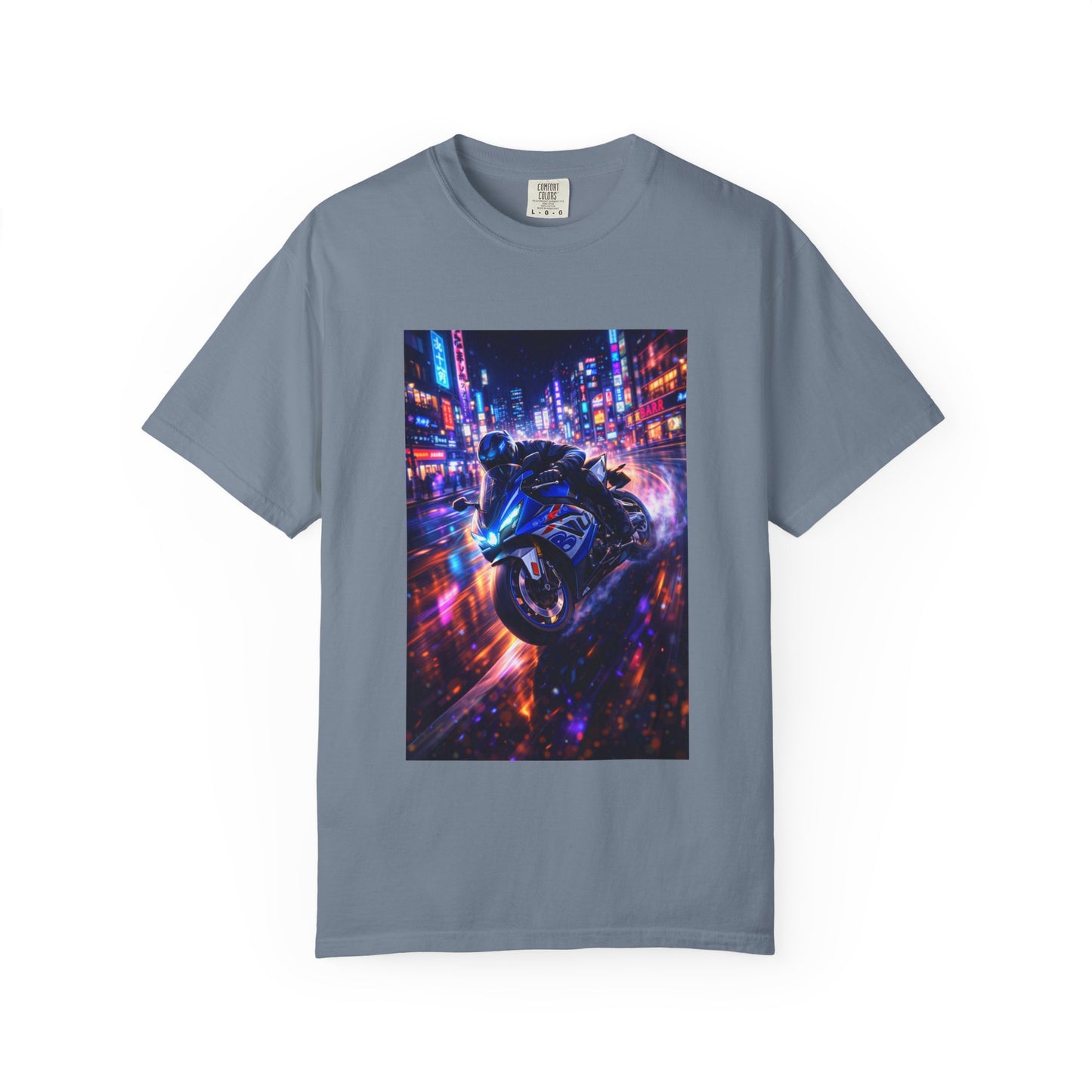Suzuki GSX-R1000-NEON NIGHT RUN -  T-Shirt — Neon Night Rider Graphic Tee