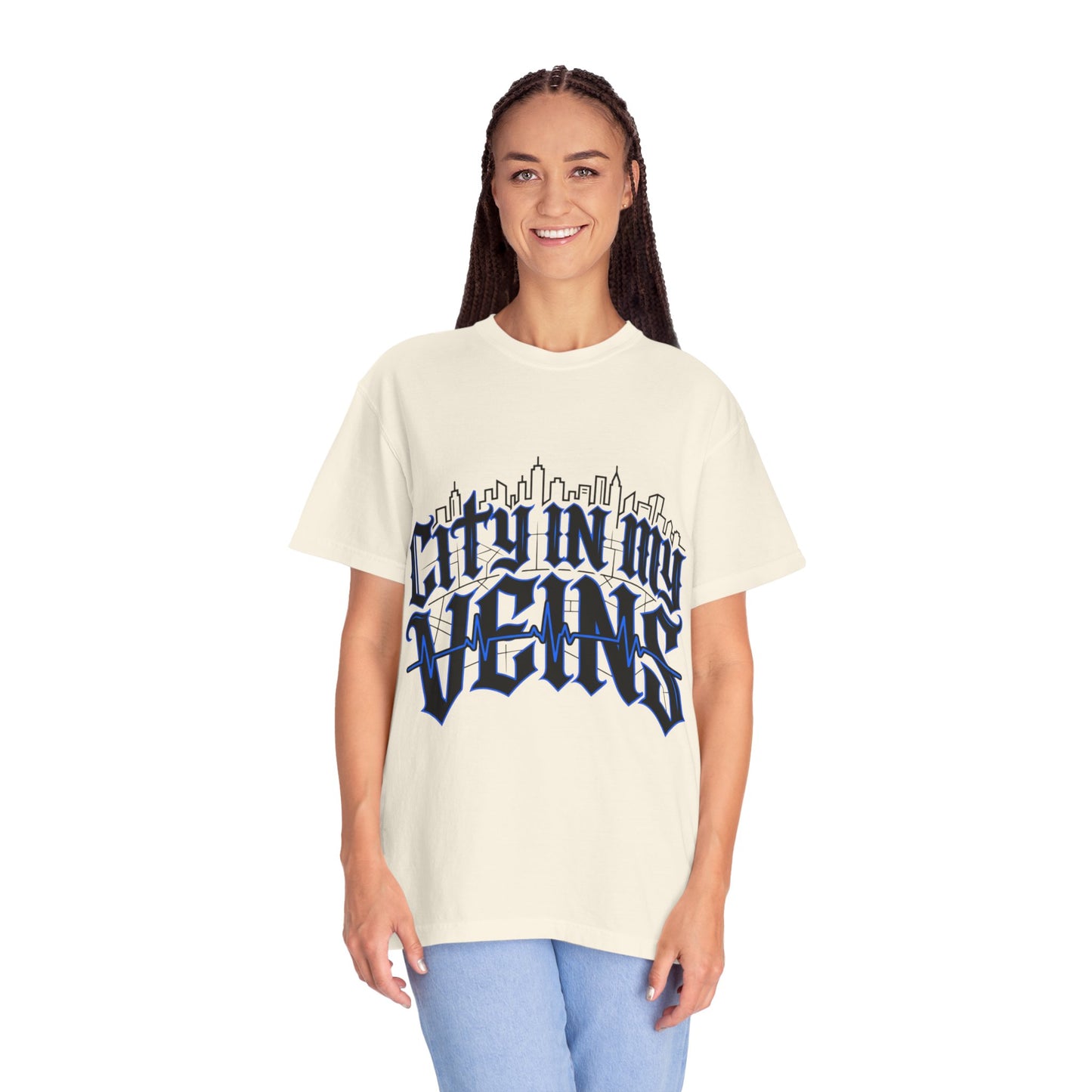 City in My Veins T-Shirt — Urban Skyline Graphic Tee