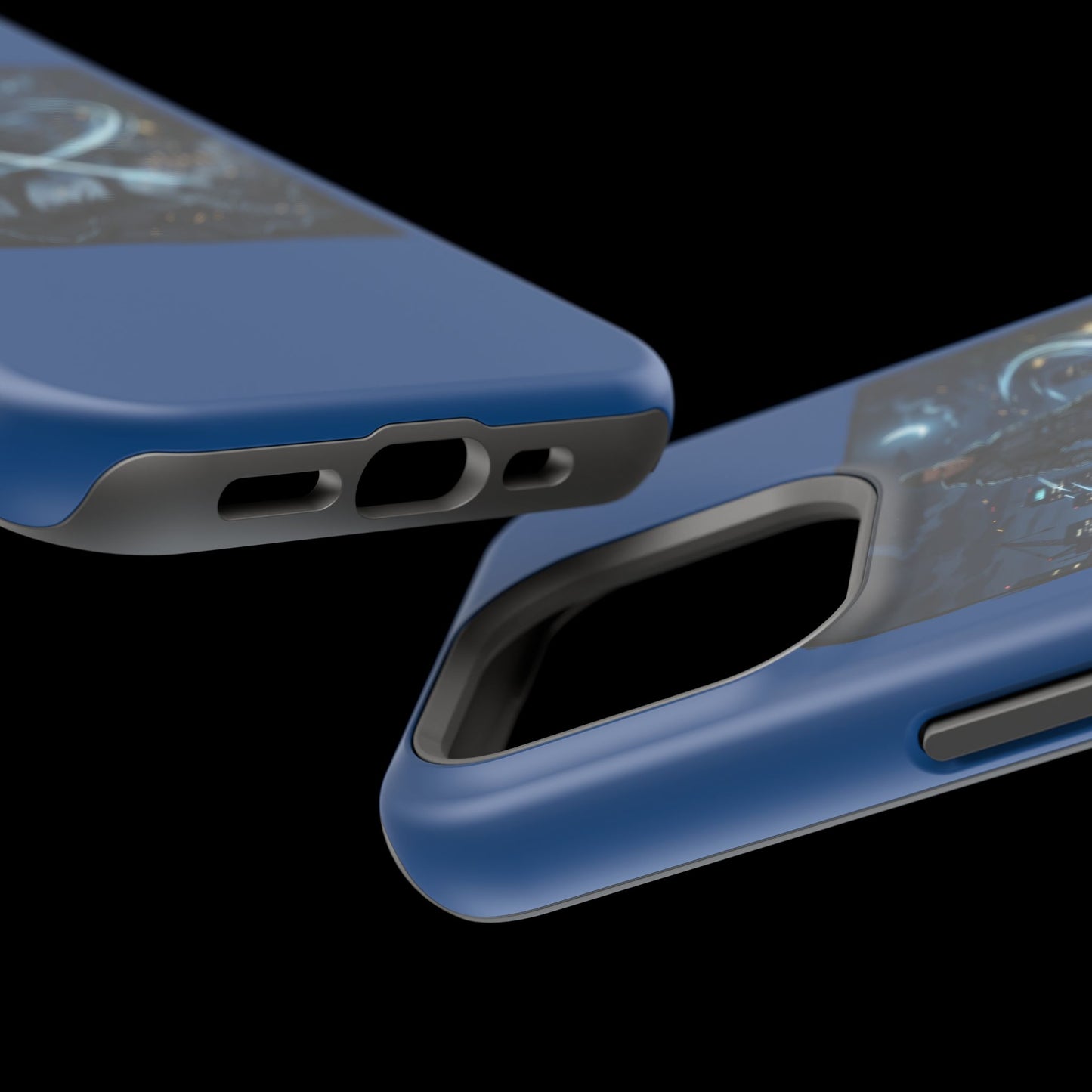 Magnetic Impact-Resistant Phone Case — Night Warrior Sci‑Fi Design