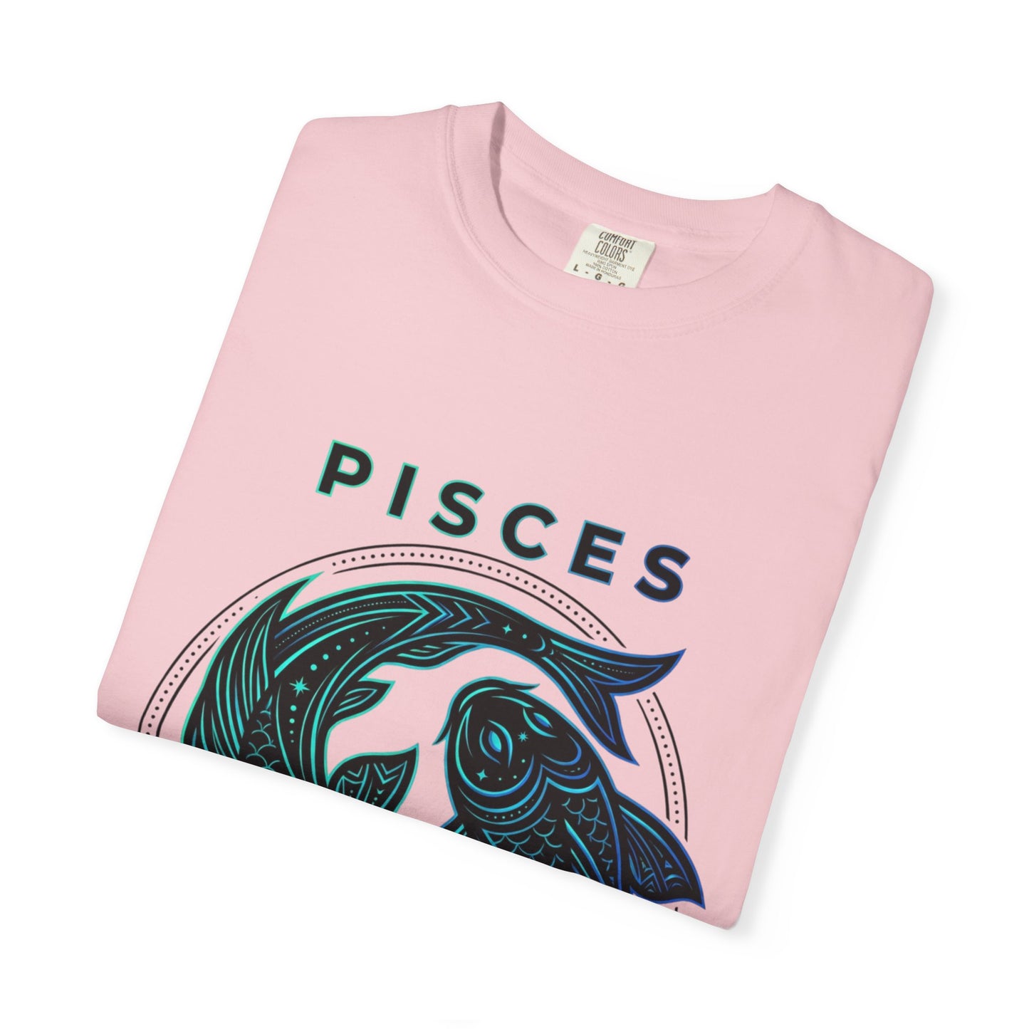 Pisces Zodiac T-Shirt — Artistic Twin Fish Astrology Tee