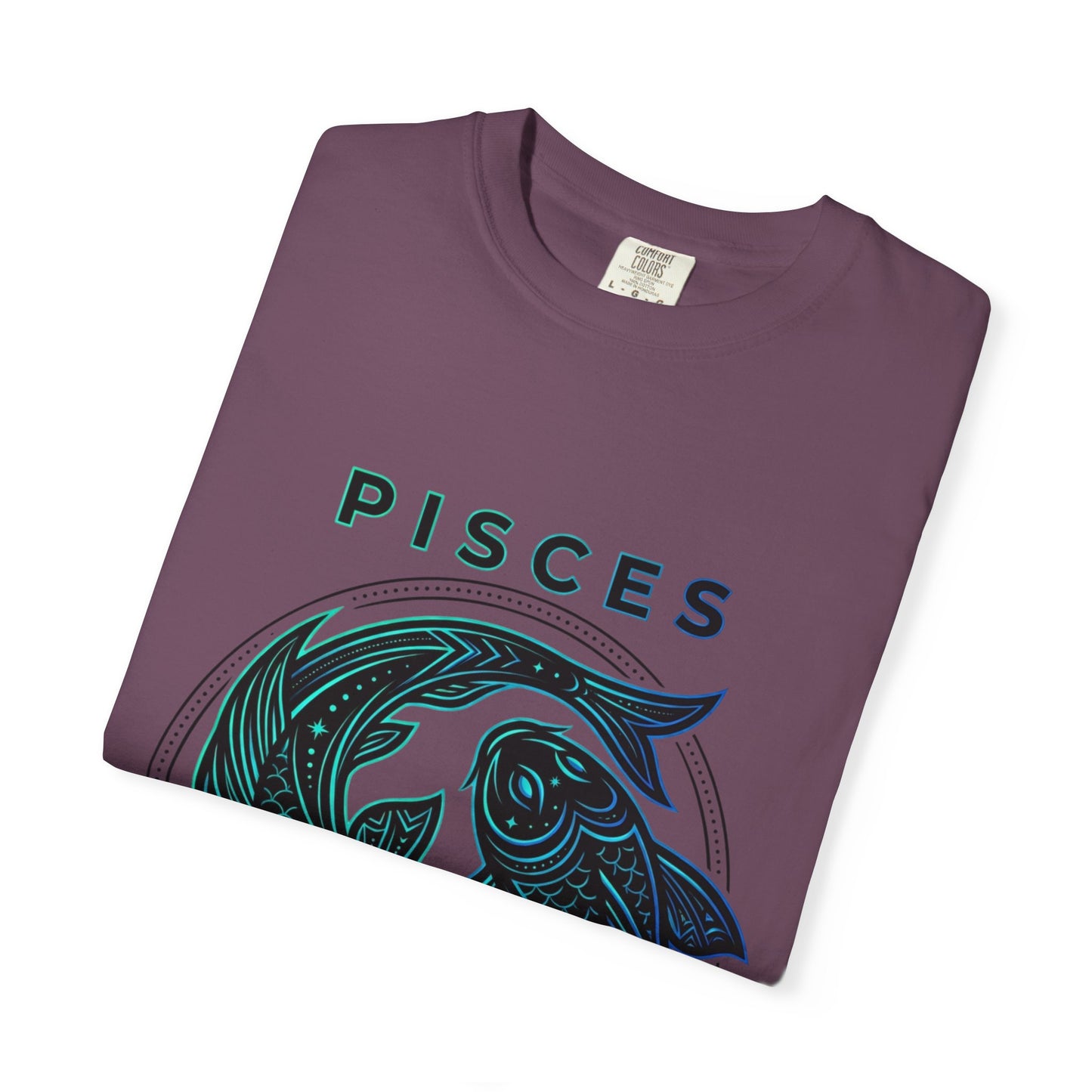 Pisces Zodiac T-Shirt — Artistic Twin Fish Astrology Tee