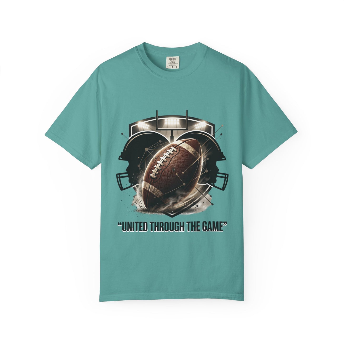 Football T-Shirt — "United Through the Game" Team Spirit Tee