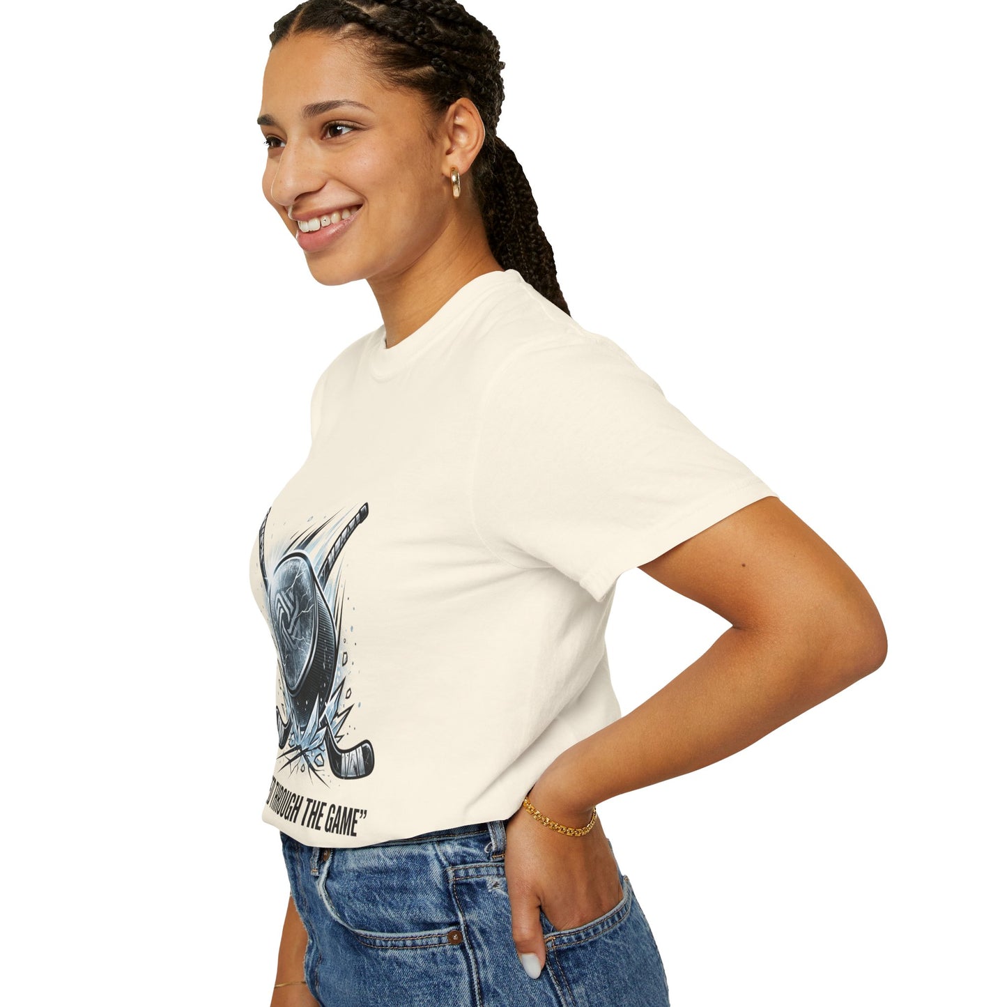 Hockey Graphic Tee — "United Through the Game" Team Spirit T-Shirt