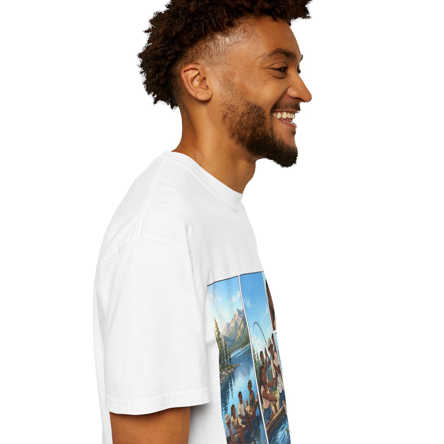 ake Tahoe Fishing Moments T-Shirt — Retro Outdoors Fishing Graphic Tee