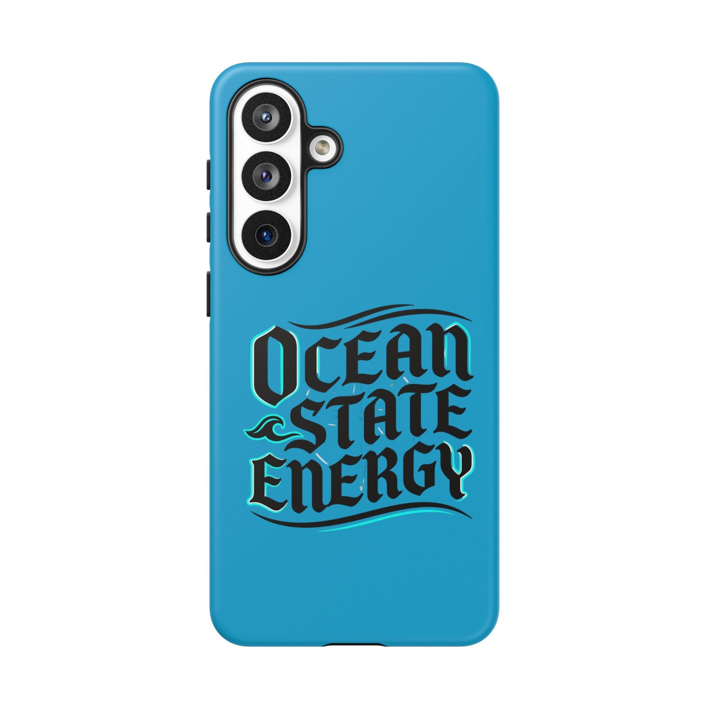 Ocean State Energy Phone Case — Tough Protective iPhone Cover with Nautical Script