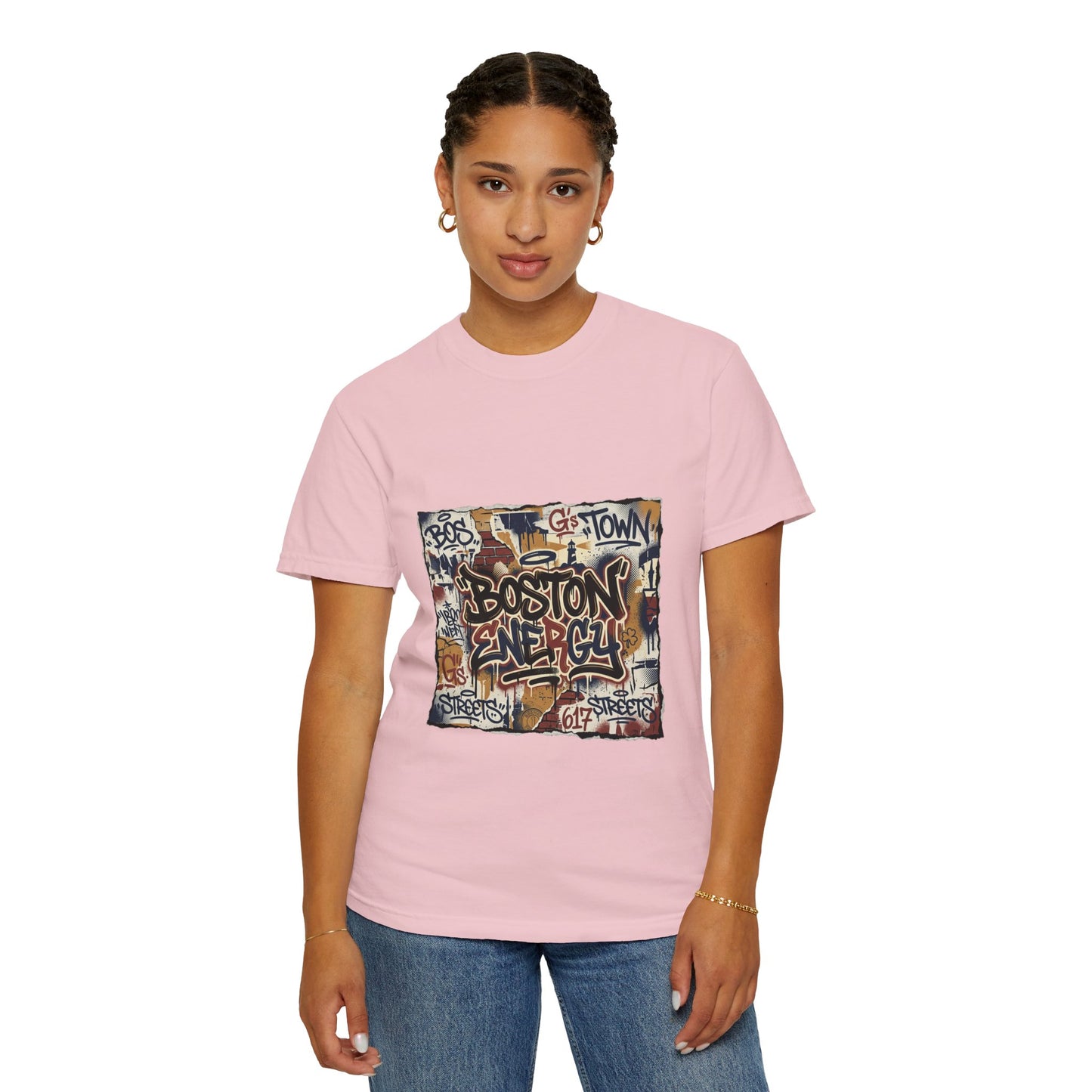 Boston Graffiti Tee — Urban Street Art T‑Shirt