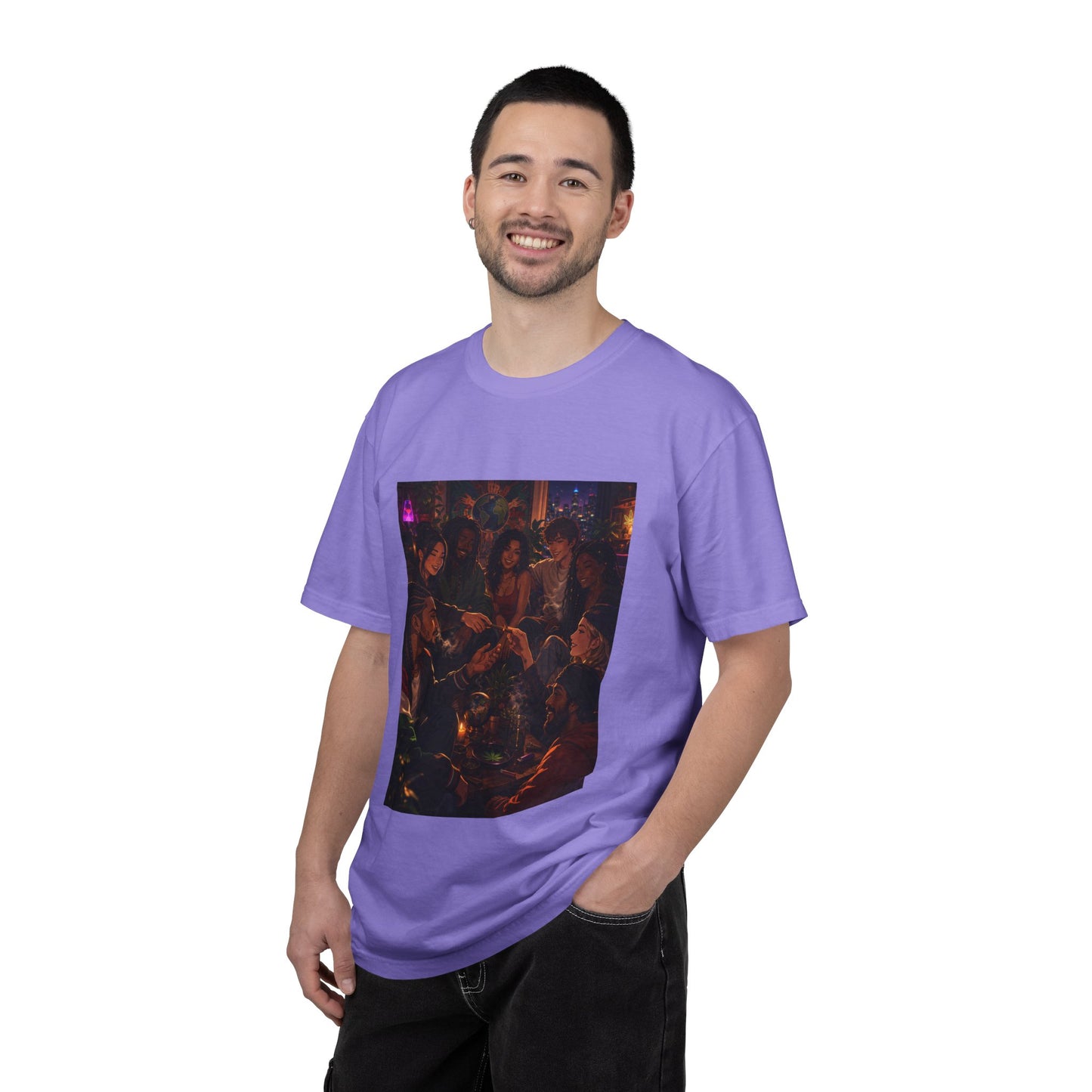 OUR MEMORIES - Vintage Night Party Scene T-Shirt
