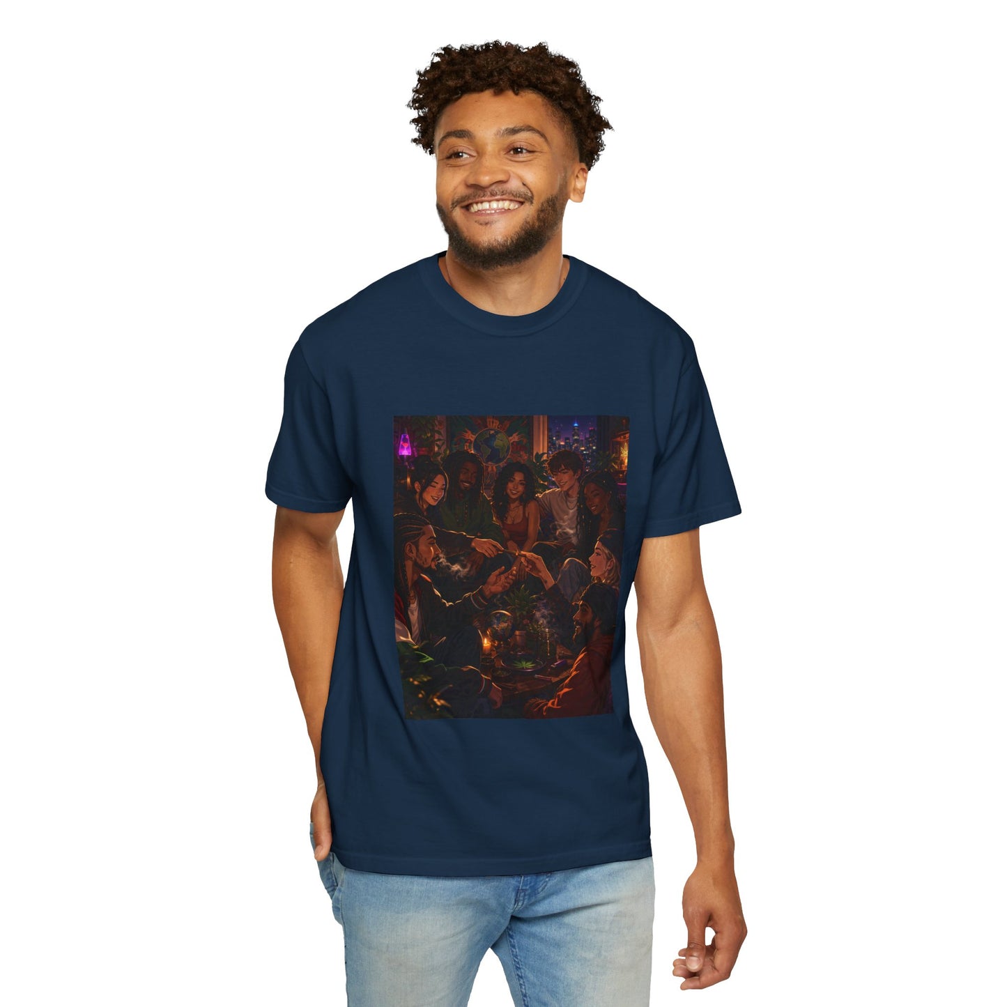 OUR MEMORIES - Vintage Night Party Scene T-Shirt