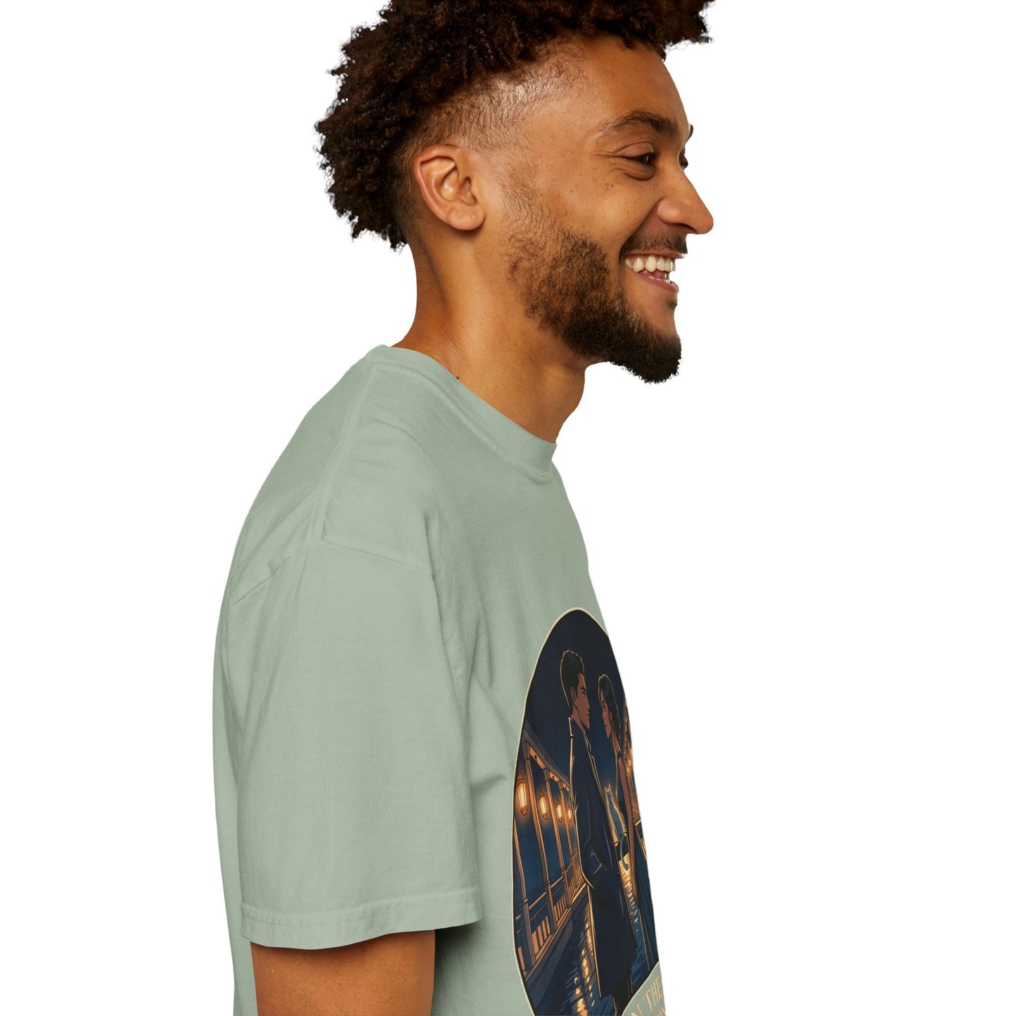 Romantic Night Stroll T-Shirt — "Even in the Quiet... We Shine" Graphic Tee