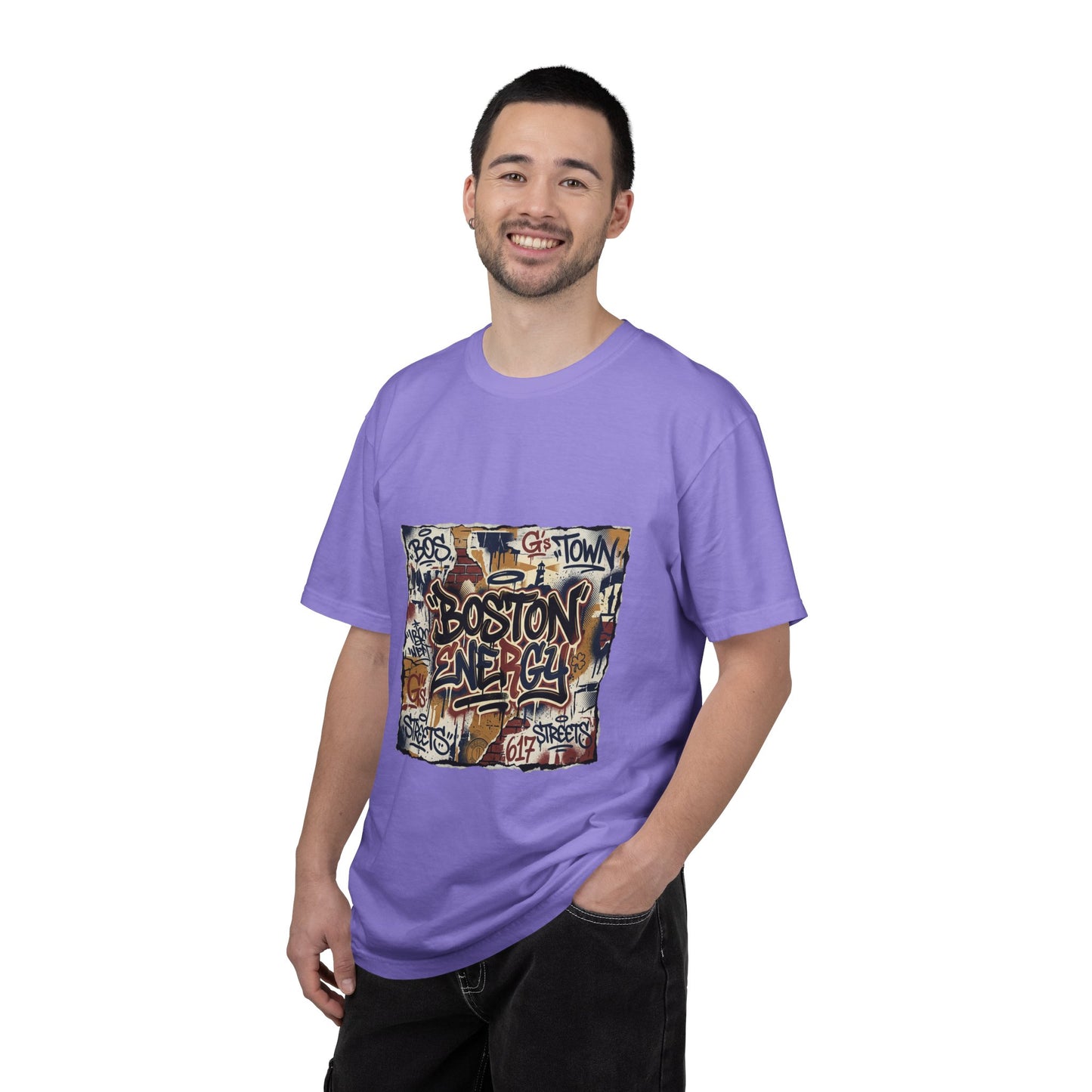 Boston Graffiti Tee — Urban Street Art T‑Shirt