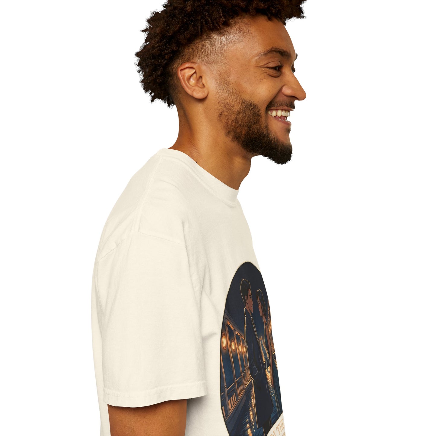 Romantic Night Stroll T-Shirt — "Even in the Quiet... We Shine" Graphic Tee