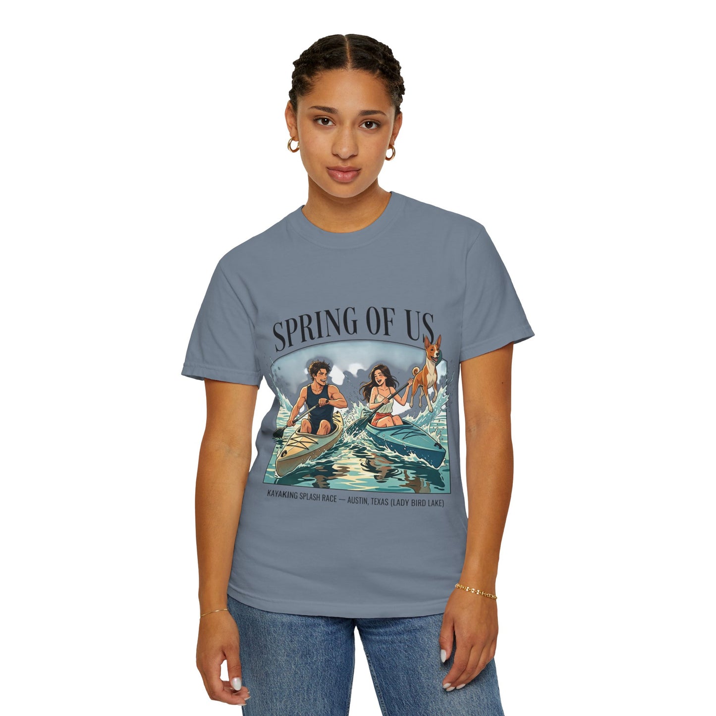 Spring of Us Kayaking T-Shirt — Retro Outdoor Adventure Tee