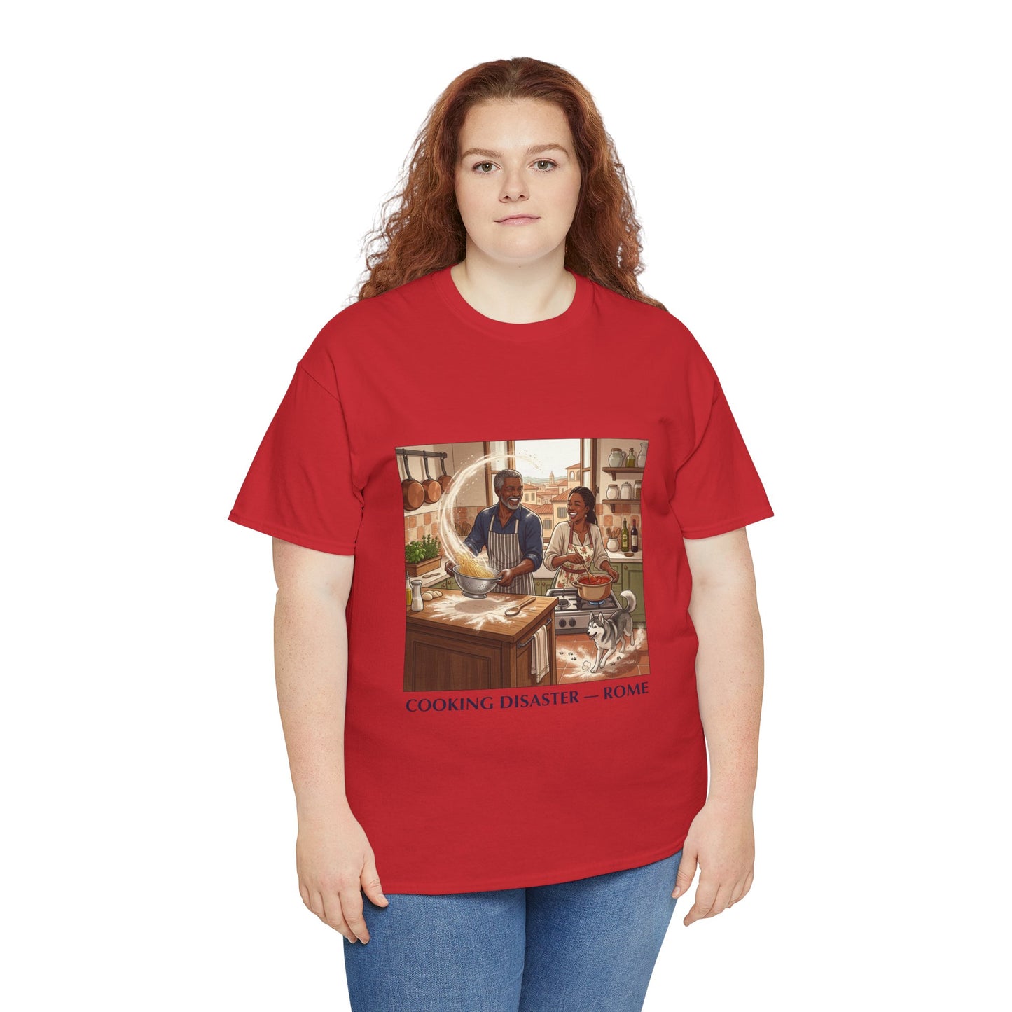 T-Shirt — 'Cooking Disaster — Rome' Illustrated Cooking Tee
