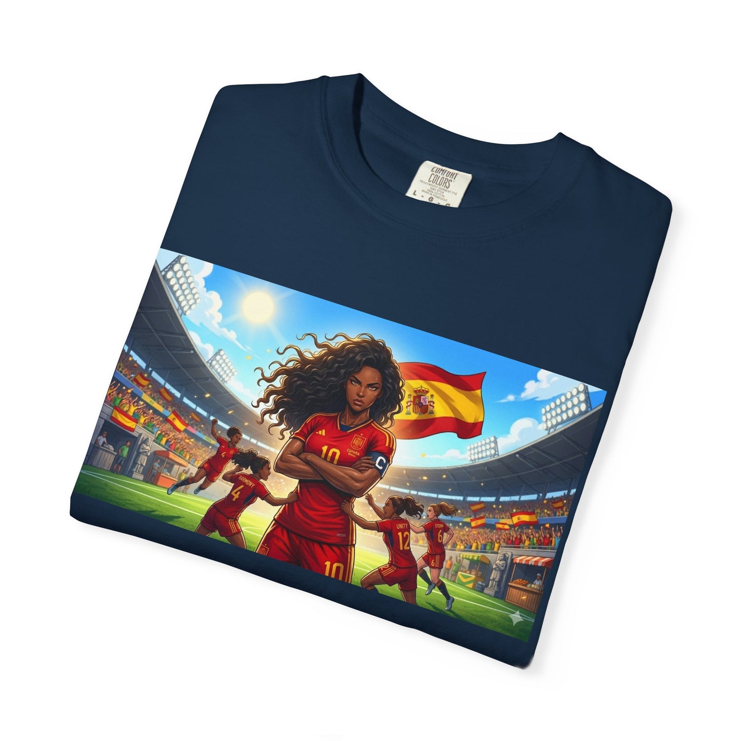 Spain – Female Soccer Champion - Stadium Graphic T-Shirt