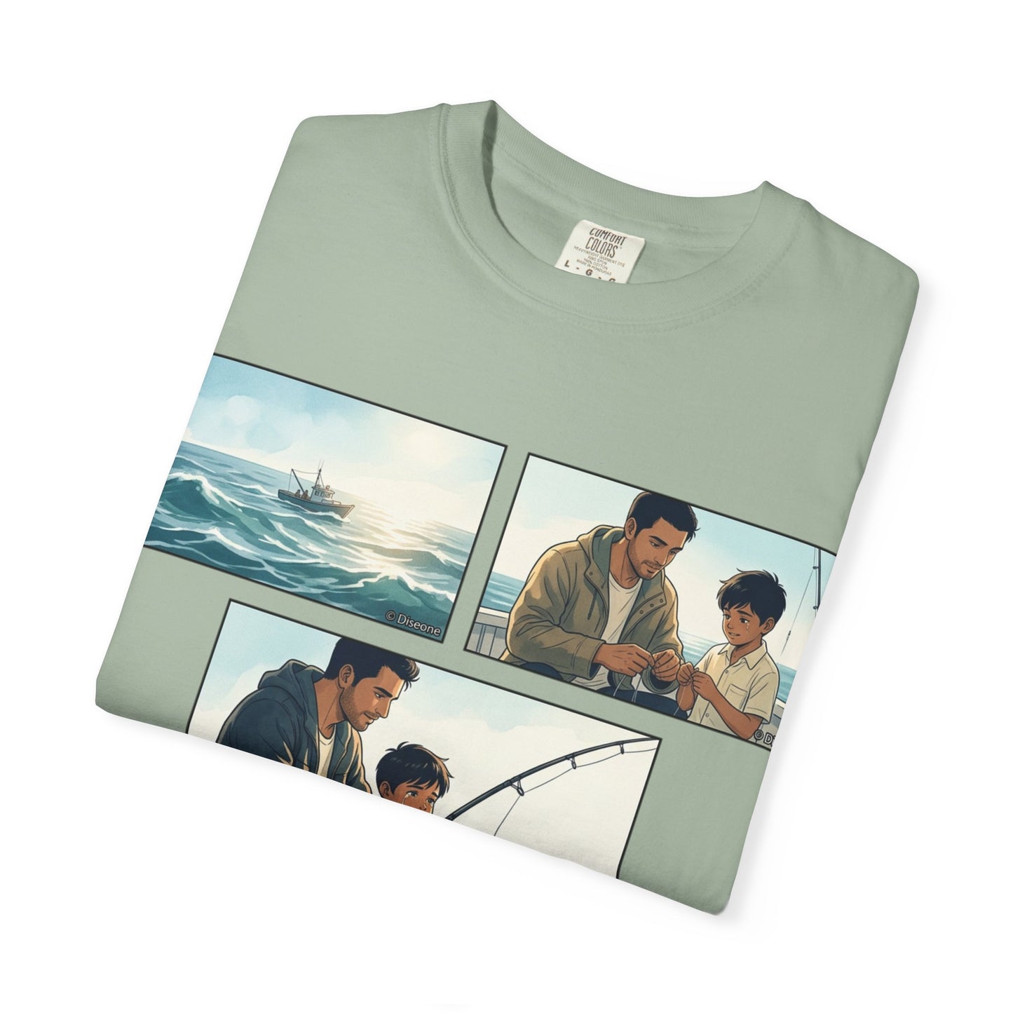 MORNING TIDES” (FATHER & SON EDITION) T-Shirt — Dad & Son Beach Fishing Graphic Tee