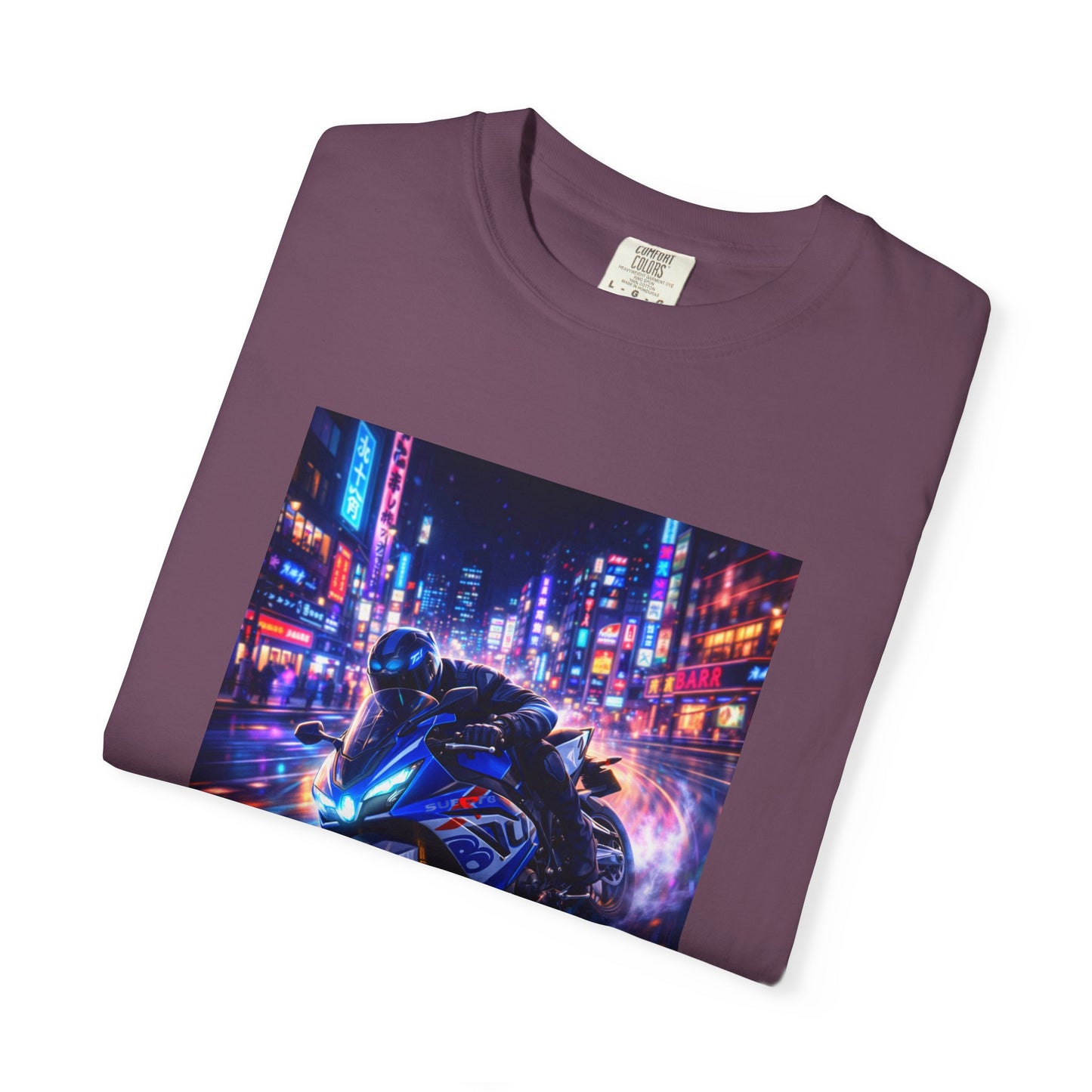 Suzuki GSX-R1000-NEON NIGHT RUN -  T-Shirt — Neon Night Rider Graphic Tee