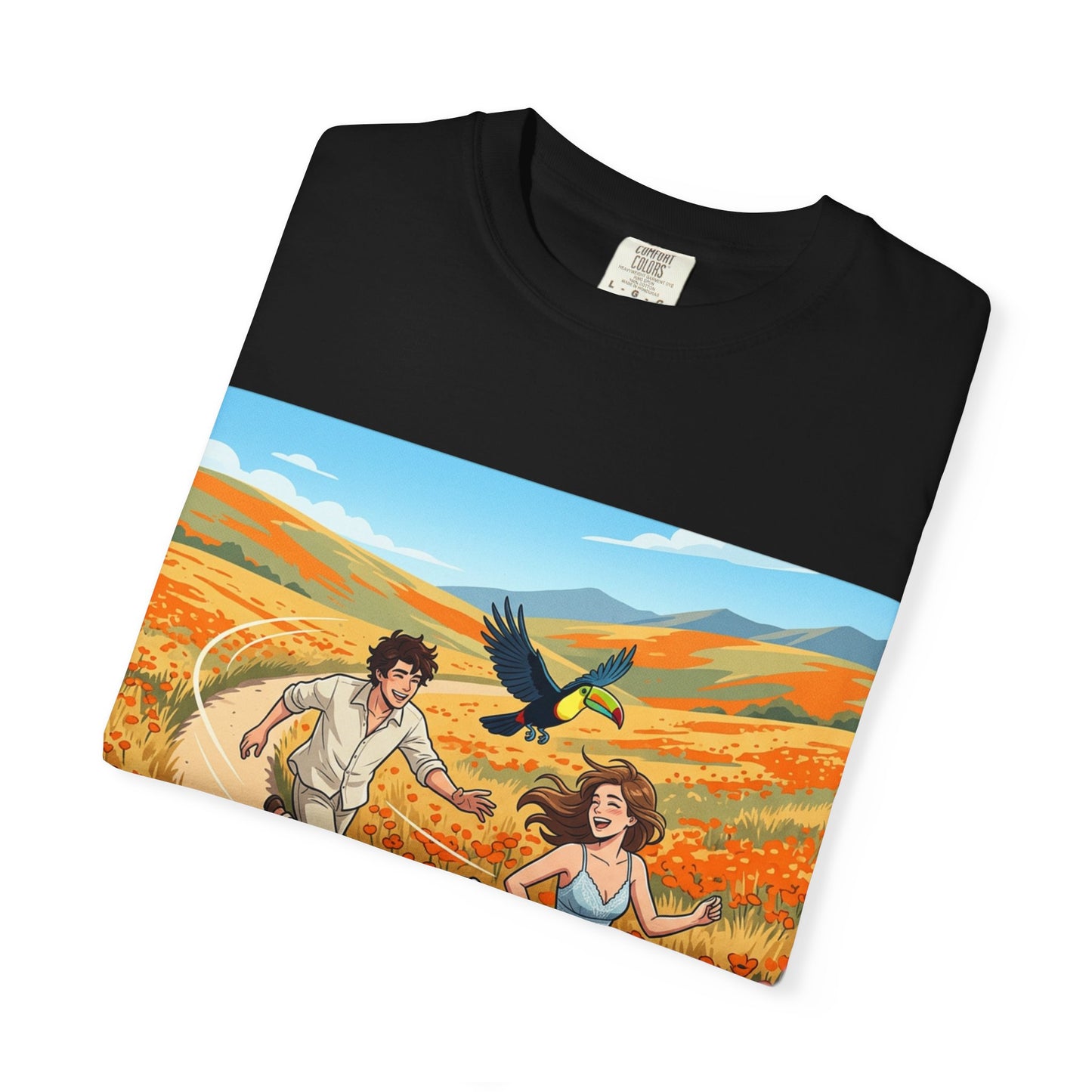 Spring of Us T-Shirt — Romantic Field Illustration Tee