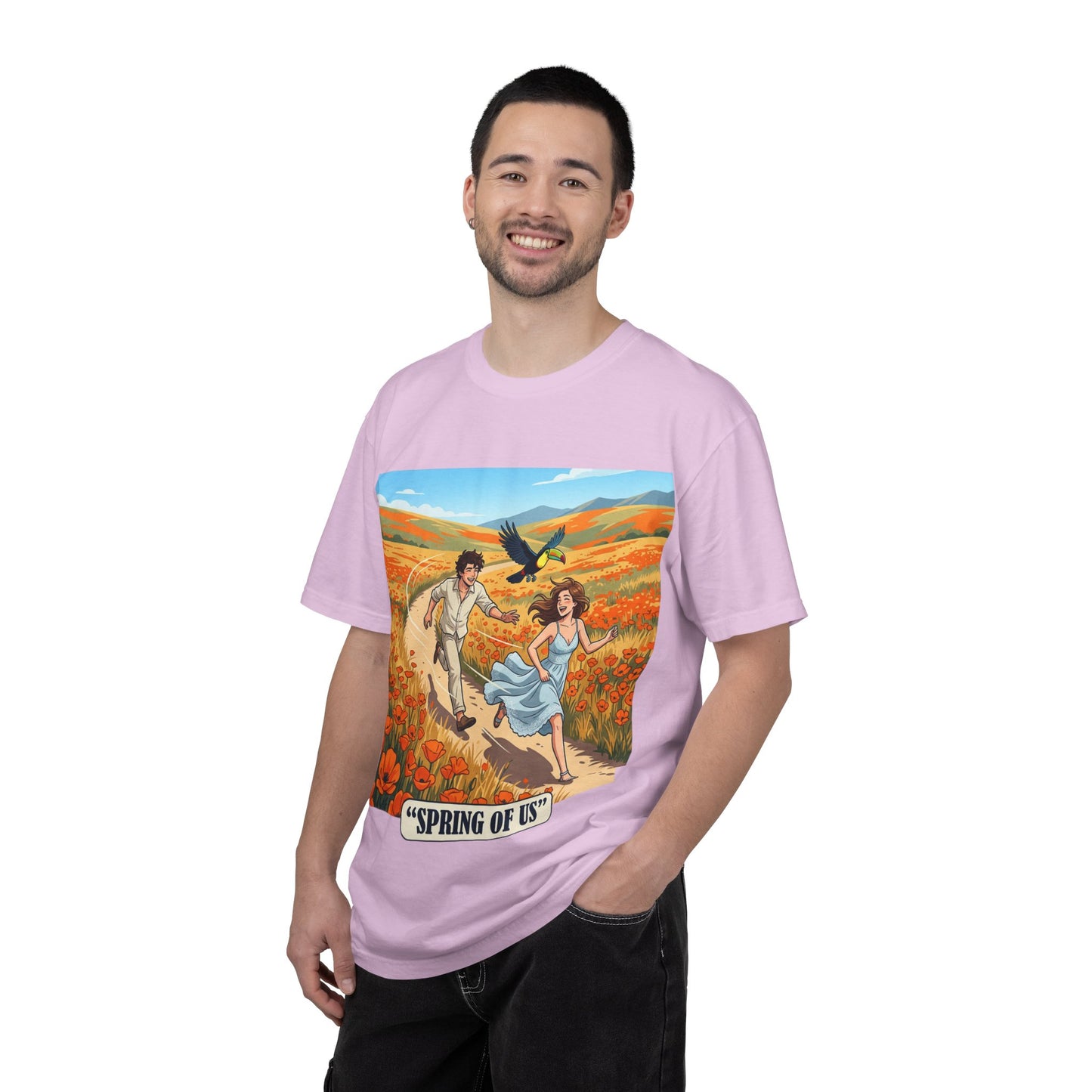 Spring of Us T-Shirt — Romantic Field Illustration Tee