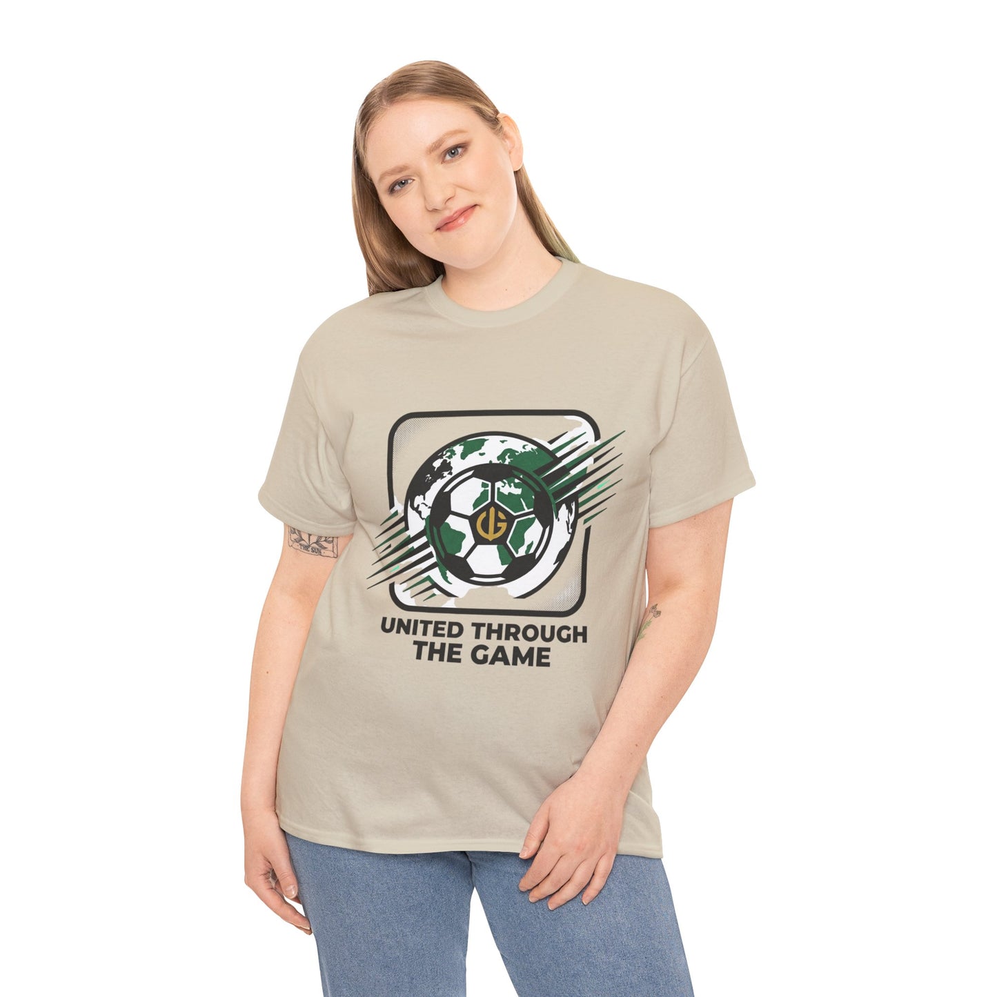 Soccer T-Shirt — "United Through the Game" Graphic Tee