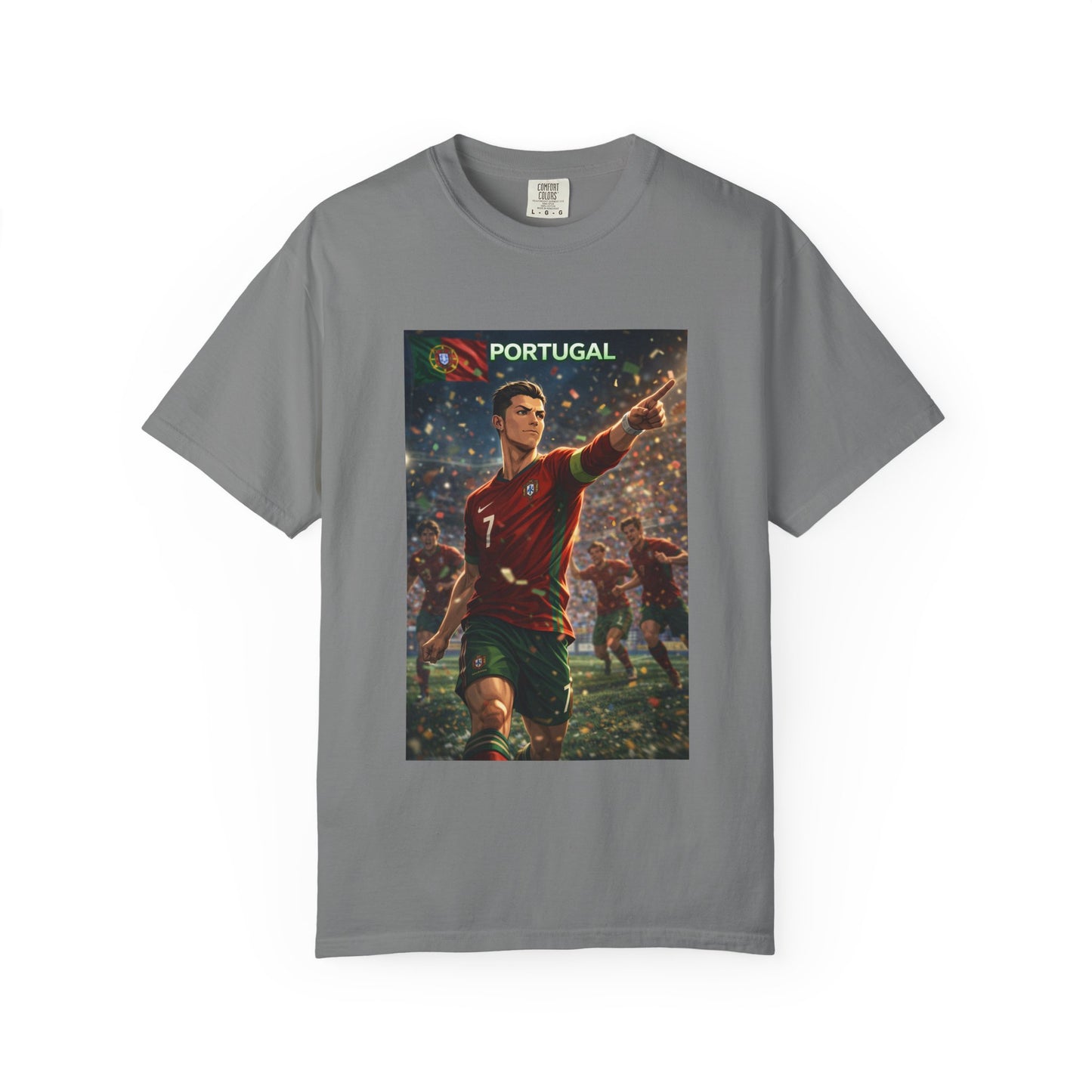 Portugal Soccer Poster T-Shirt — Cristiano Ronaldo Tribute Tee
