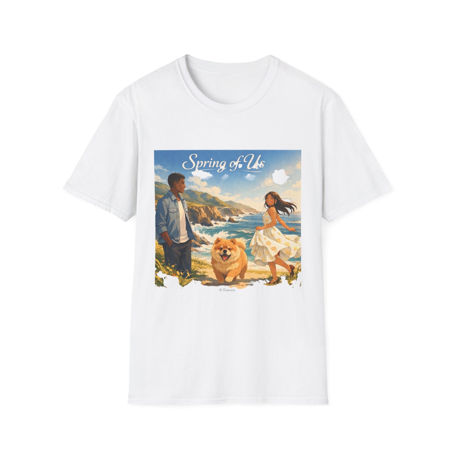 Spring of Us T-Shirt — Romantic Coastal Illustration Tee