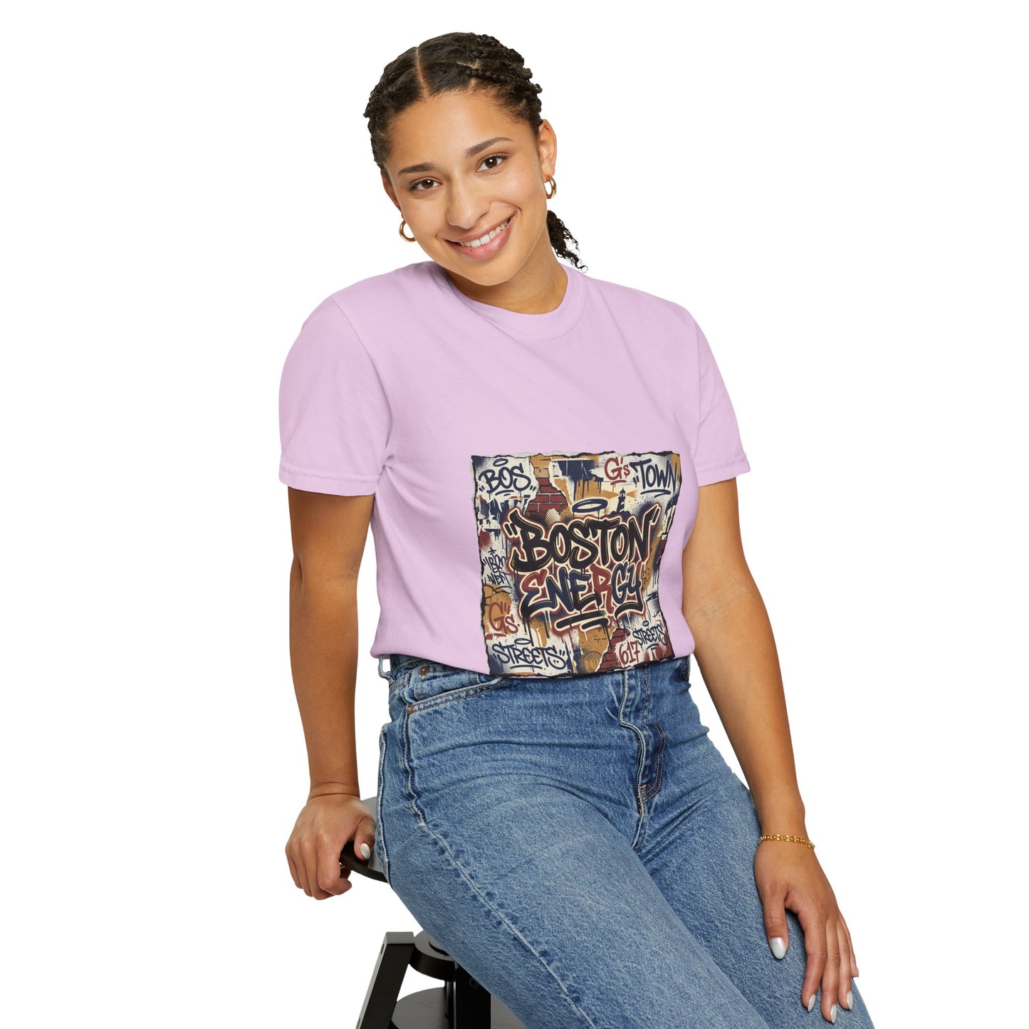 Boston Graffiti Tee — Urban Street Art T‑Shirt