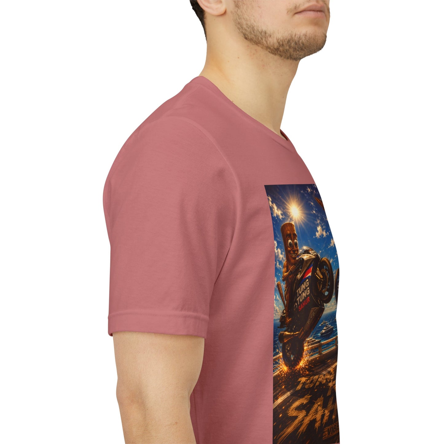 Motorcycle Stunt Tee — Sahara Riders Graphic T-Shirt