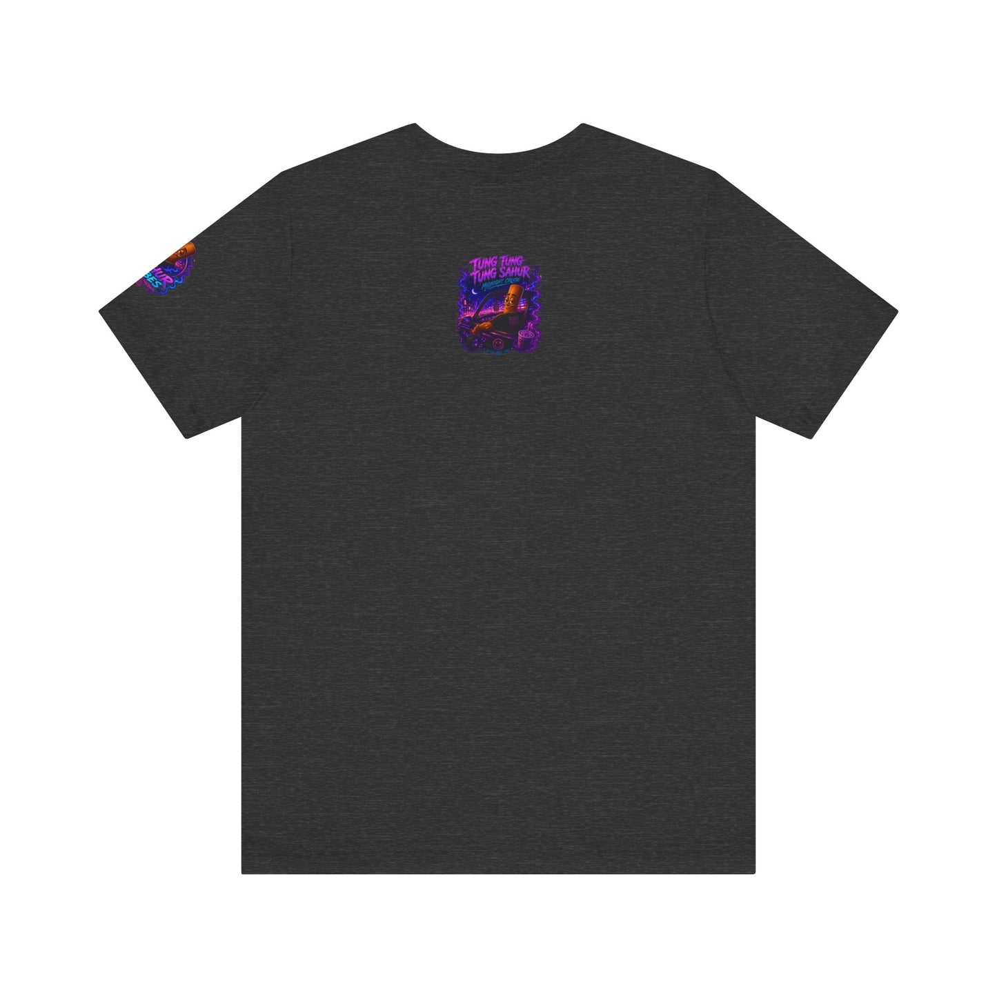 Tung Tung Tung Sahur Who Ride Like Us T-Shirt — Night Cruise Vaporwave Graphic Tee