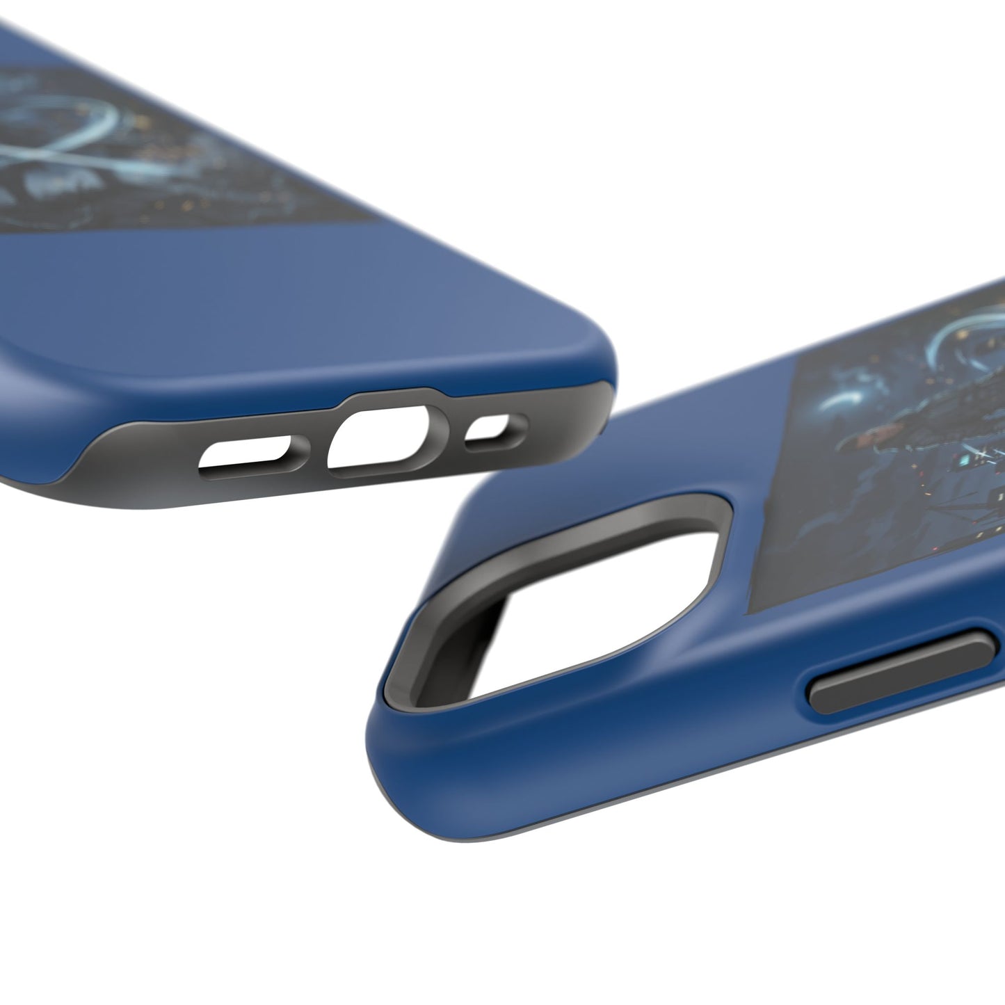 Magnetic Impact-Resistant Phone Case — Night Warrior Sci‑Fi Design