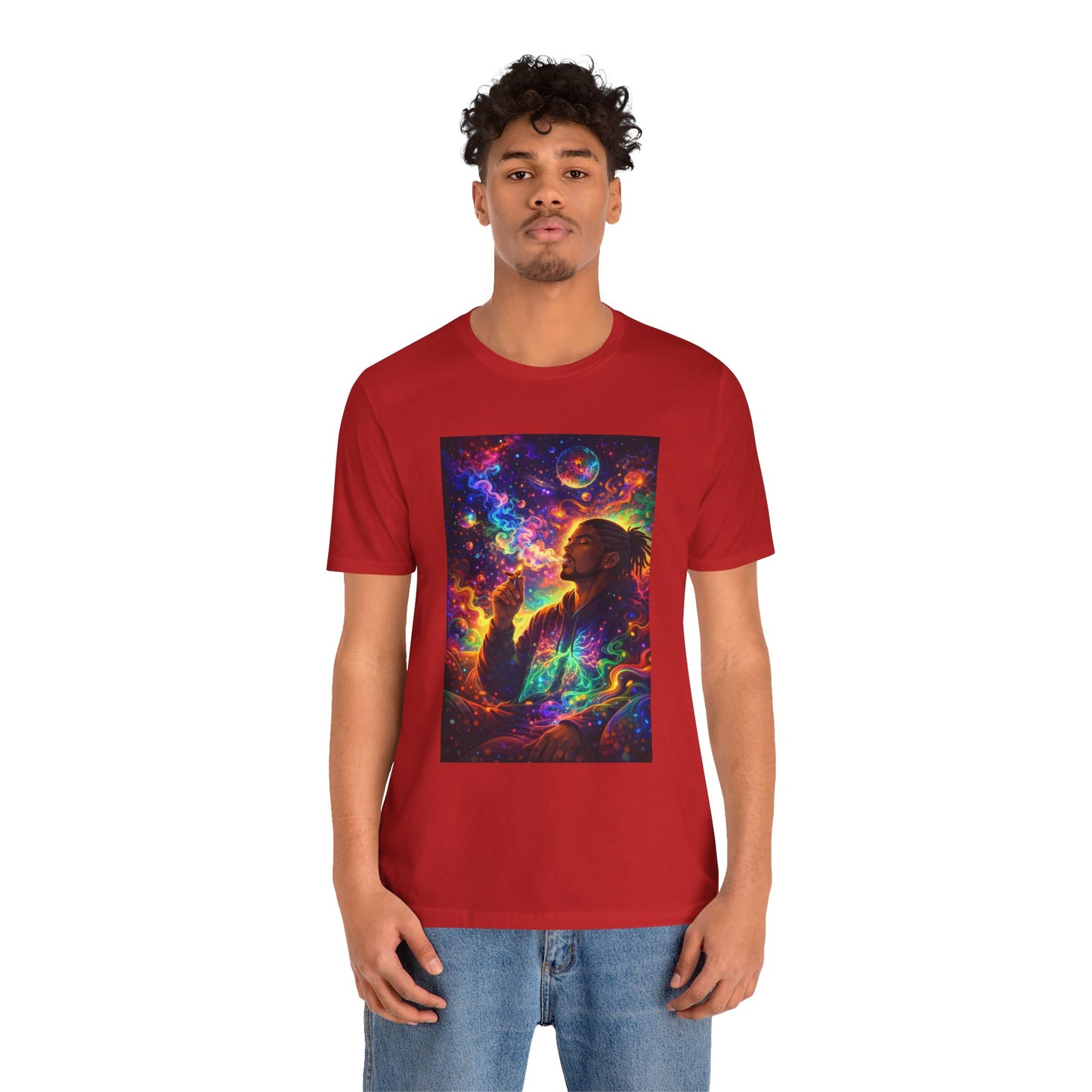 Psychedelic Session T-Shirt — Cosmic Portrait Graphic Tee