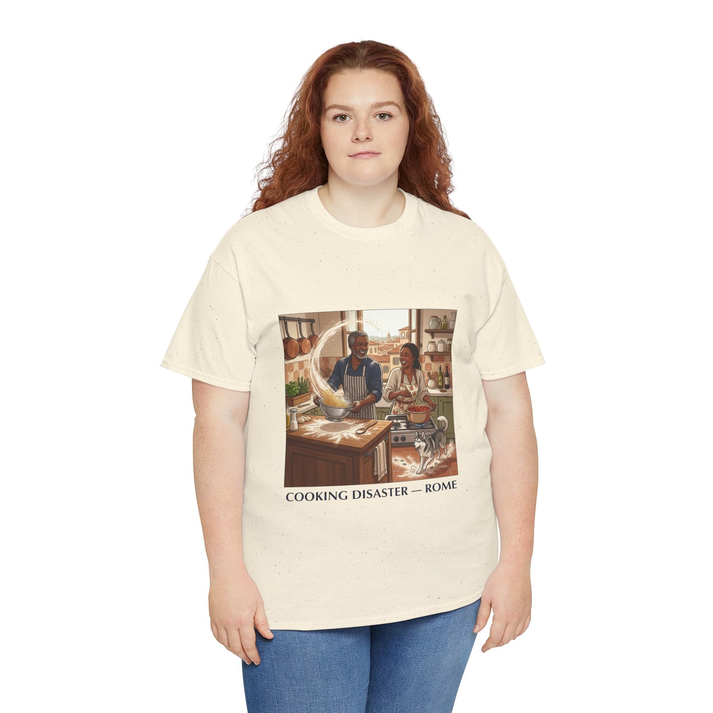T-Shirt — 'Cooking Disaster — Rome' Illustrated Cooking Tee