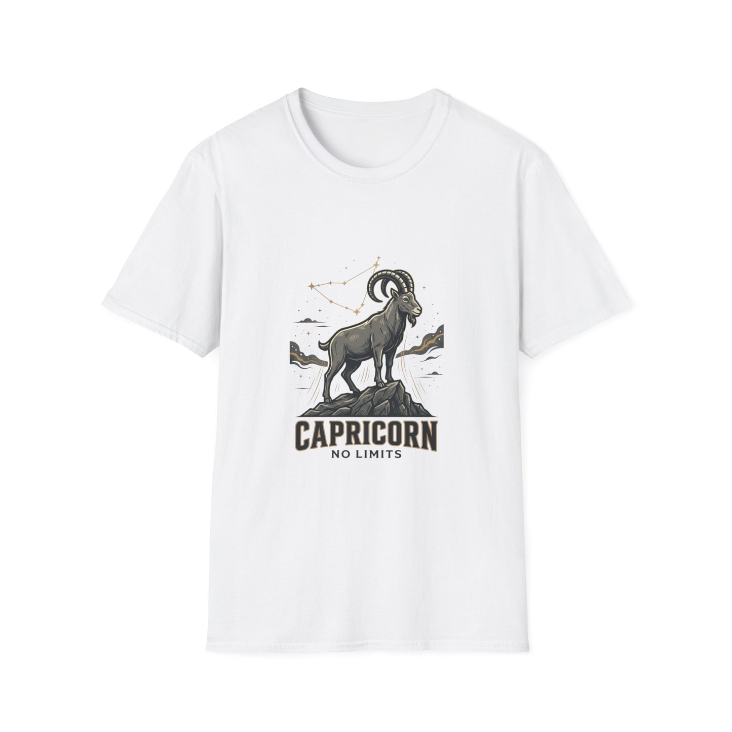 Capricorn 'No Limits' Zodiac T-Shirt — Goat Constellation Astrology Tee