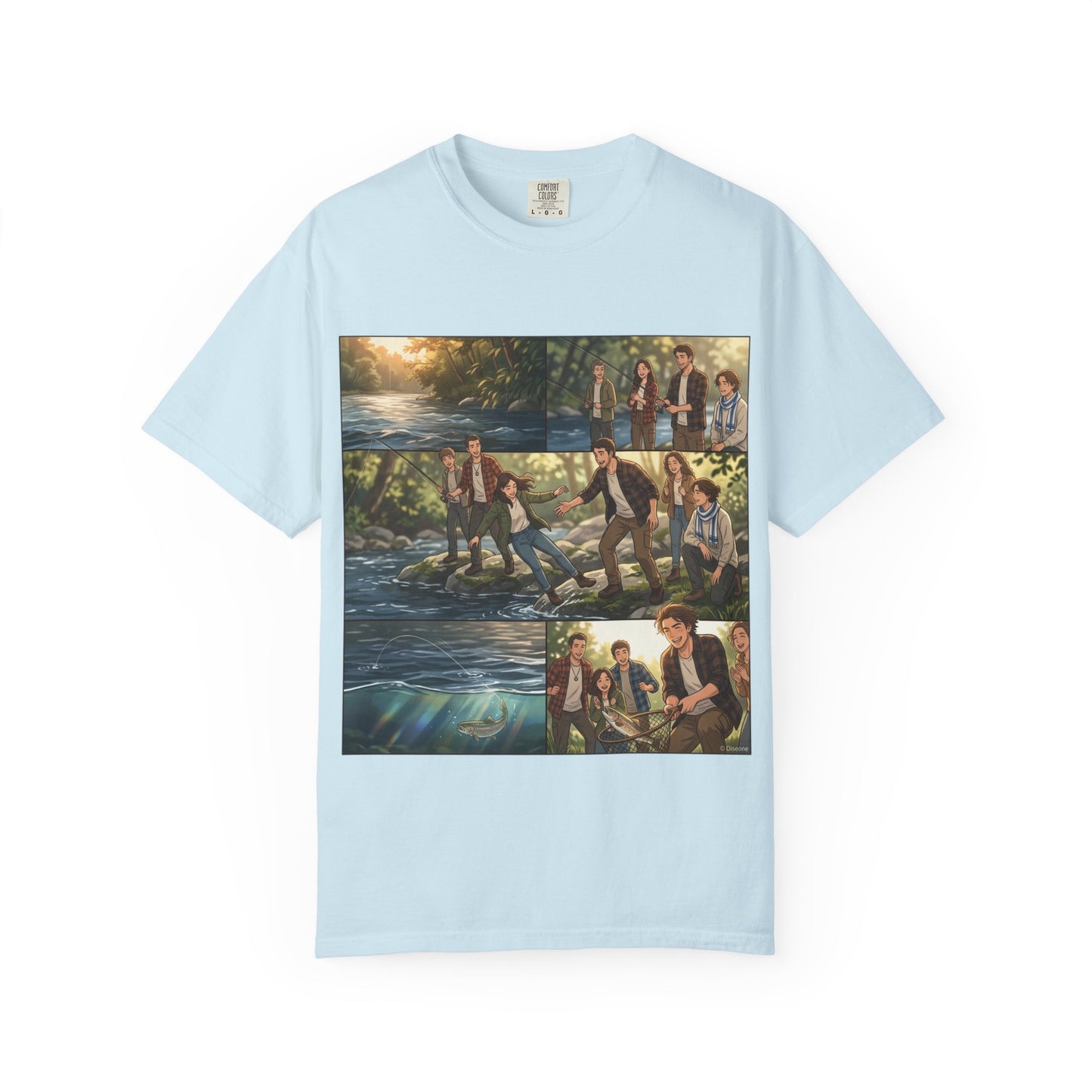 Band Photo Collage T-Shirt – Retro River Scene Crew Tee