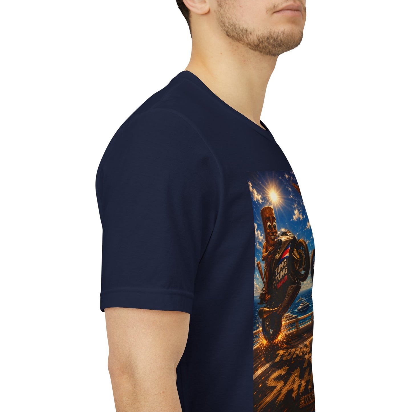 Motorcycle Stunt Tee — Sahara Riders Graphic T-Shirt