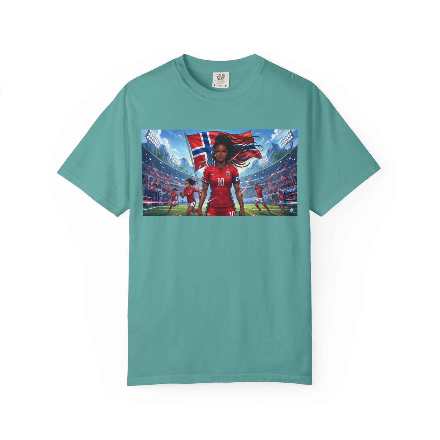 COMMANDER Norway – Female Unisex Garment-Dyed T-shirt