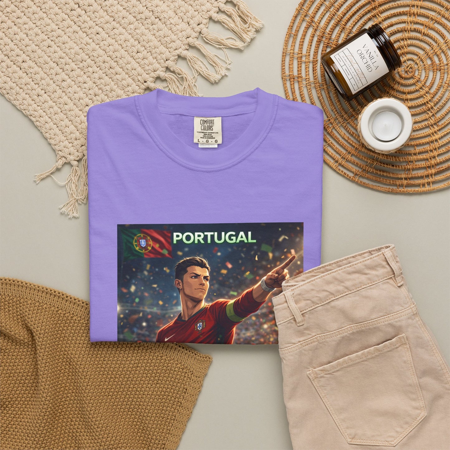 Portugal Soccer Poster T-Shirt — Cristiano Ronaldo Tribute Tee