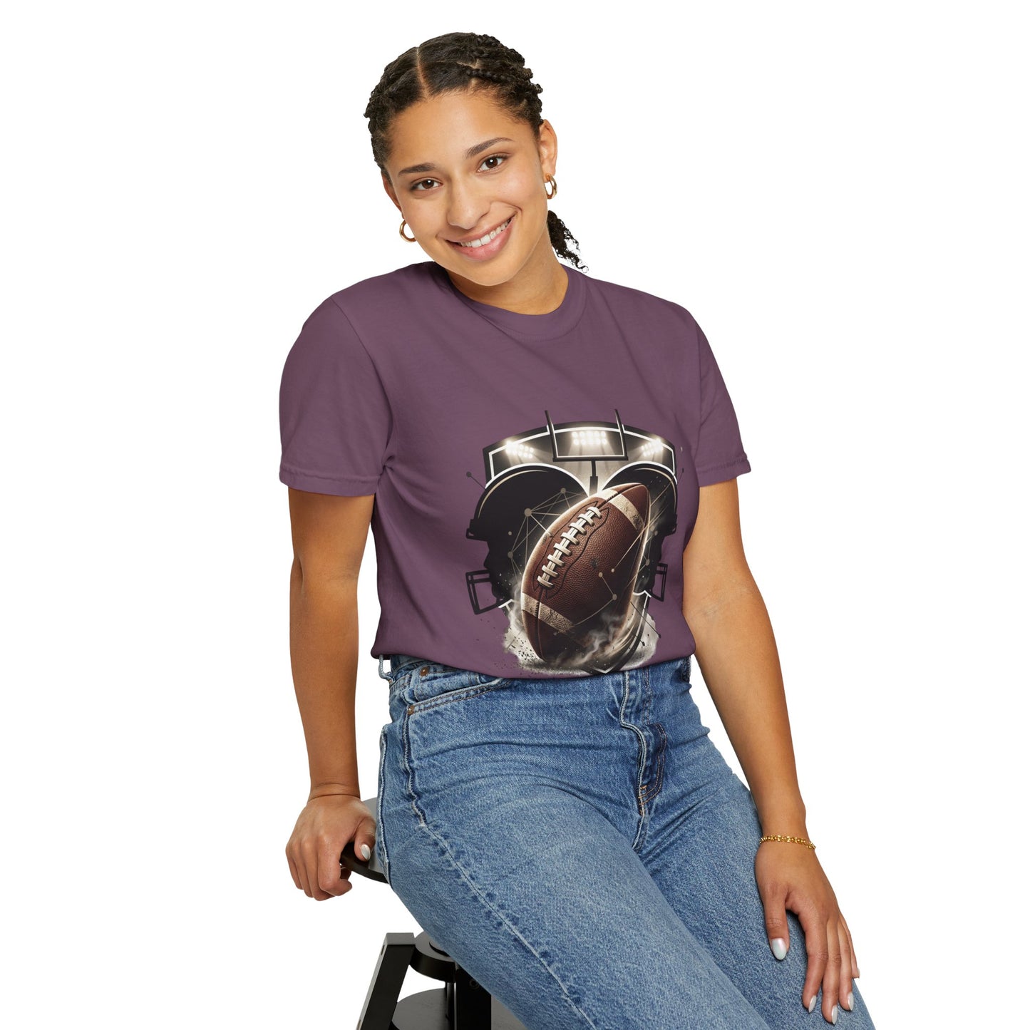 Football T-Shirt — "United Through the Game" Team Spirit Tee